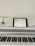 The ONE智能电钢琴 88键重锤 数码电子钢琴立式 家用儿童初学 成人专业考级 TOP1X旗舰升级版 白色 实拍图