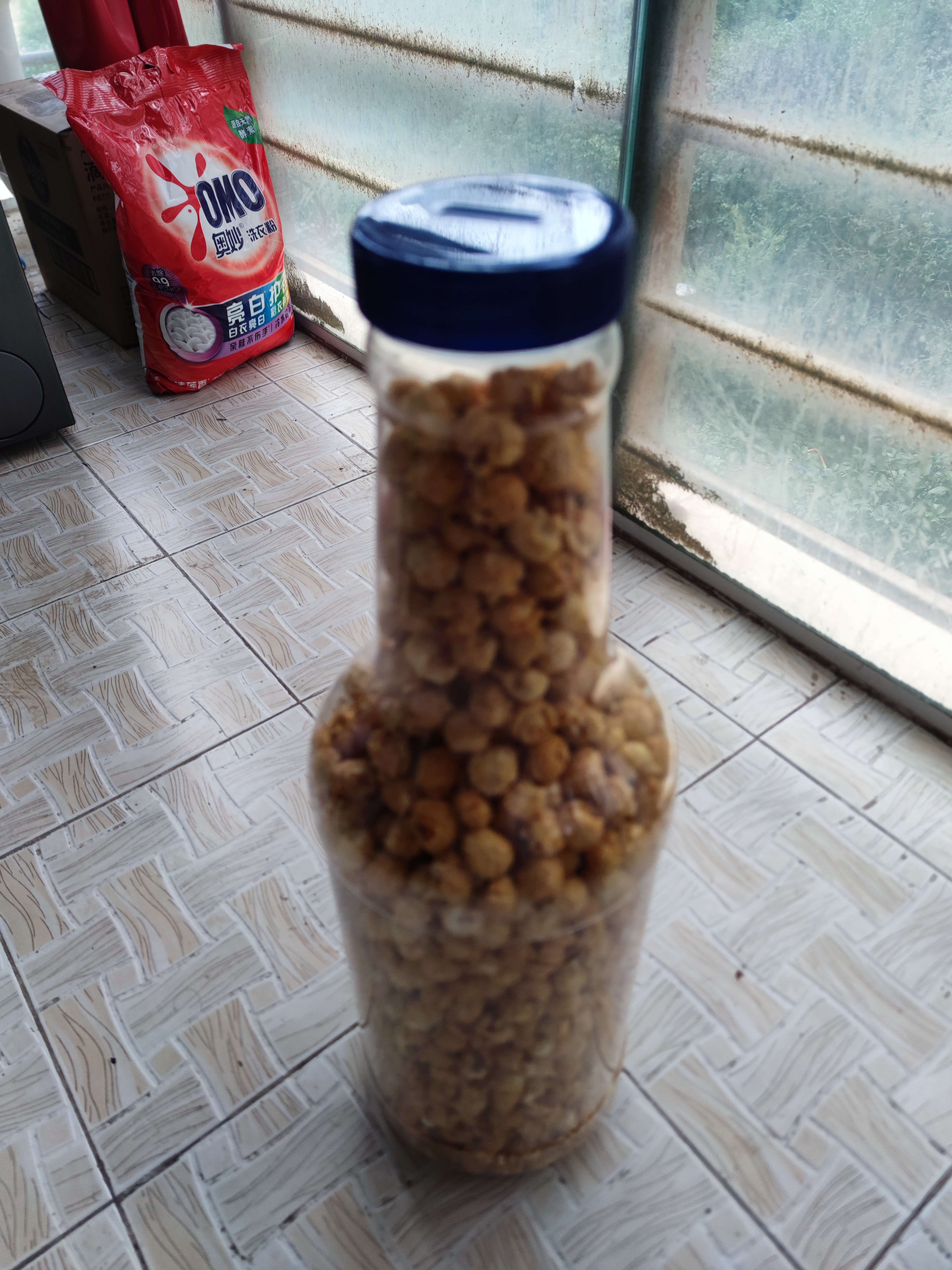 吉利火星爆米花焦糖味819g 网红超大爆抱瓶玉米爆米花儿童零食 实拍图