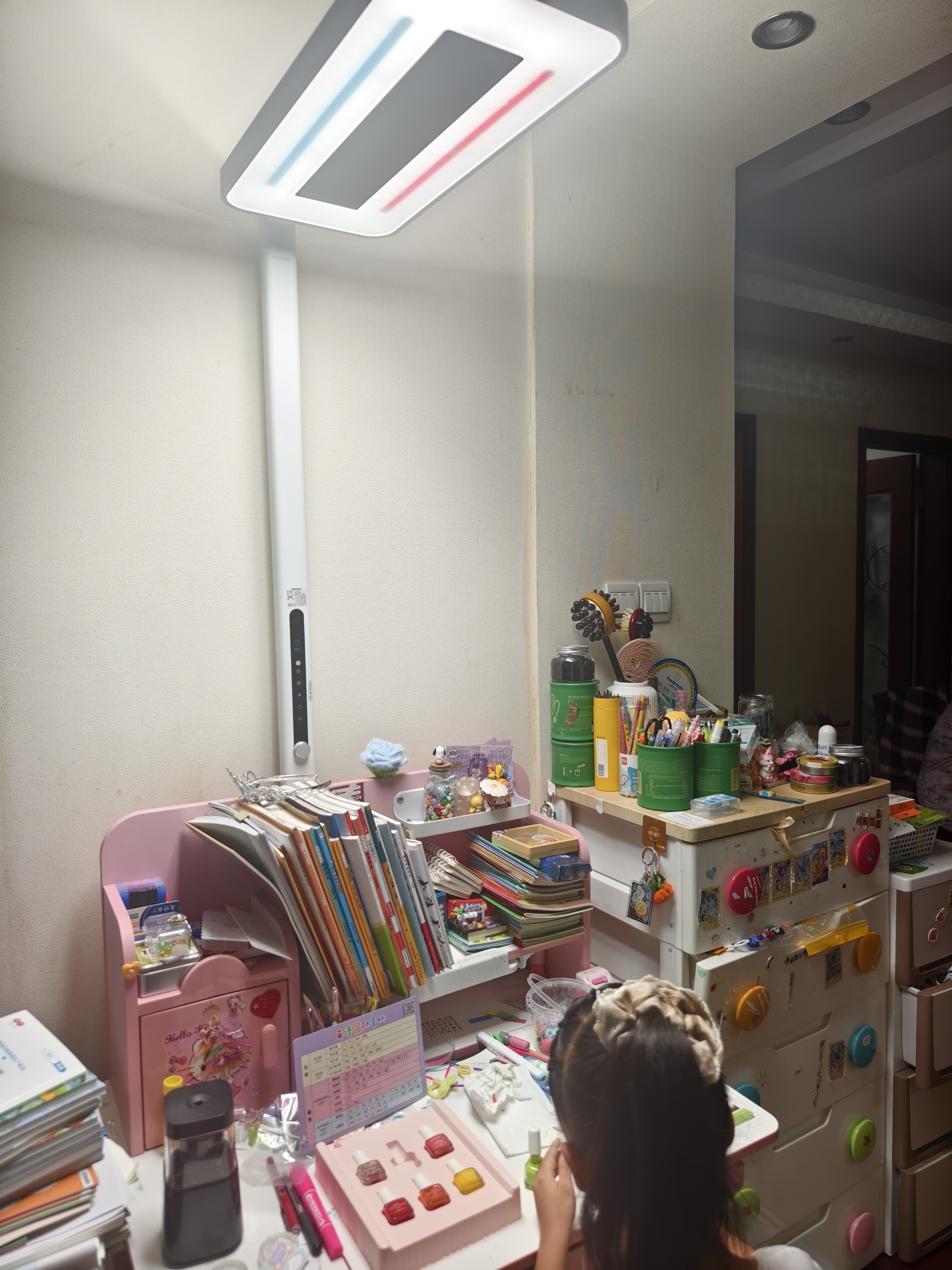 孩视宝红光护眼立式大路灯全光谱儿童学习落地智能灯 E5B-140W送装一体 实拍图