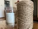 寿禾手工编织麻绳猫咪抓板diy装饰粗细捆绑线材料 4mm100米柱状带配件 实拍图