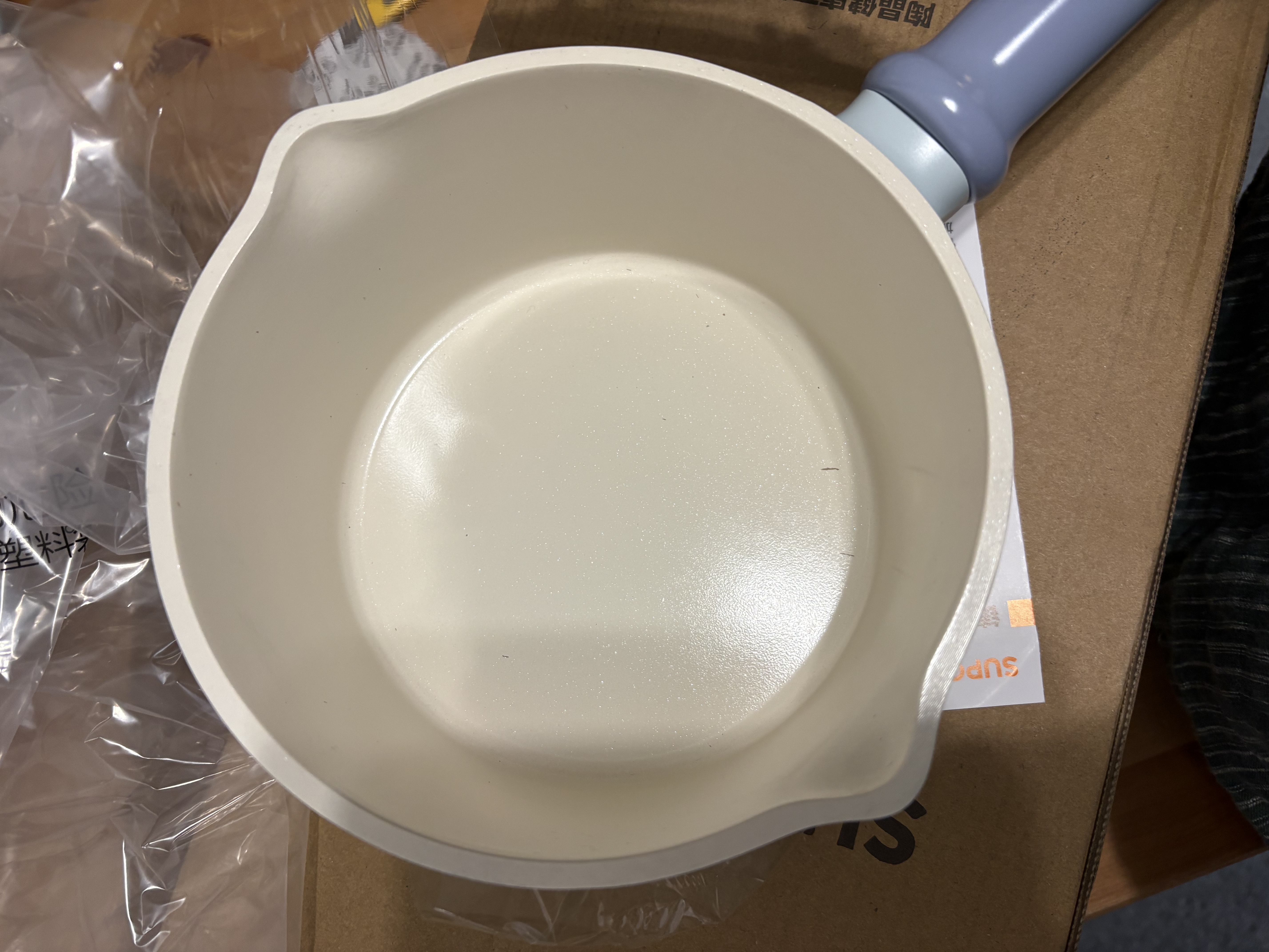 苏泊尔（SUPOR）奶锅陶晶多用不粘小锅婴儿热奶锅宝宝辅食锅泡面锅燃气电磁炉通用 【陶瓷岩内壁】 16cm 实拍图