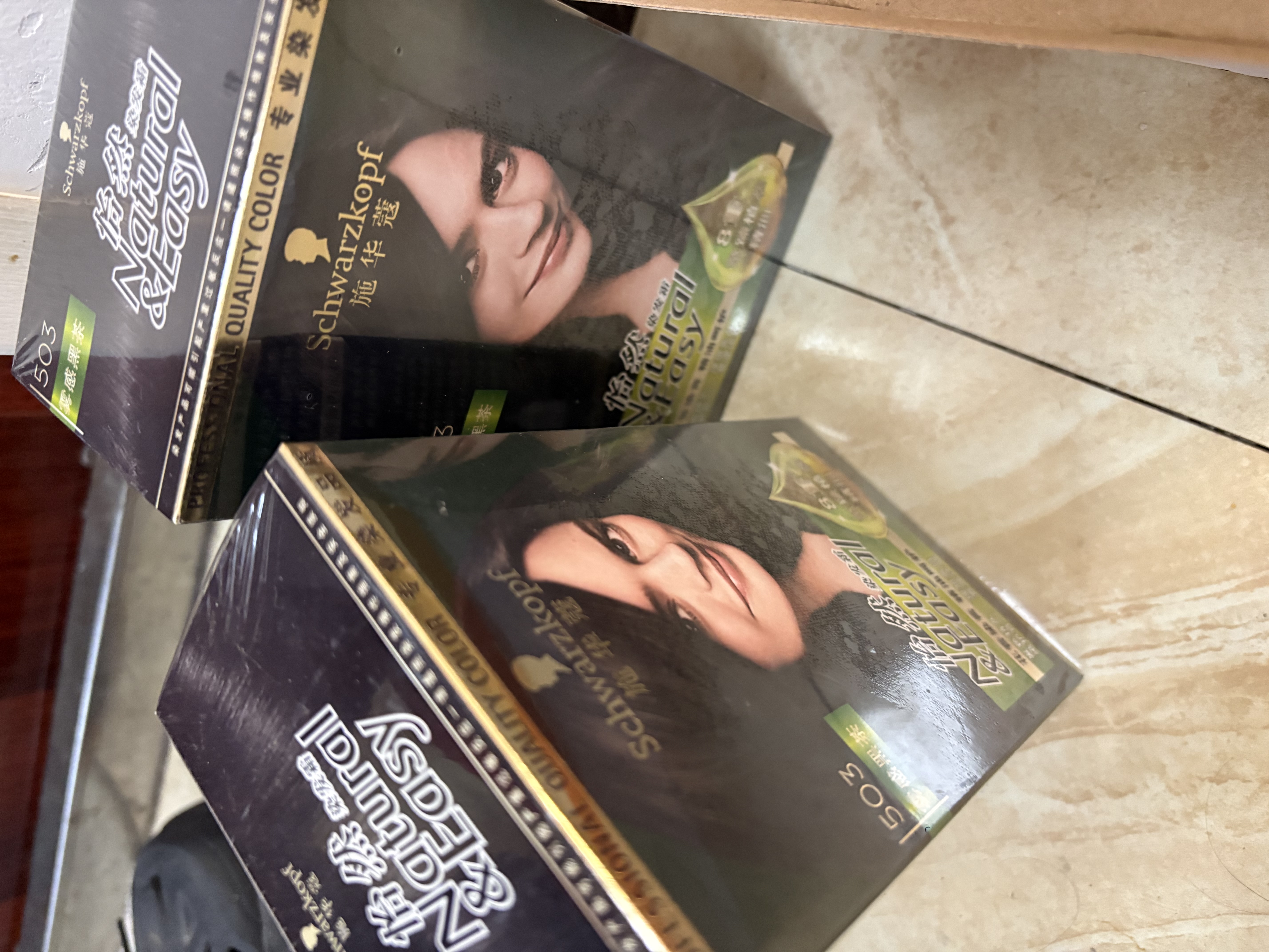 施华蔻（Schwarzkopf）怡然精油染发霜503雾感黑茶 染发膏男女盖白发精油呵护热卖商品 实拍图