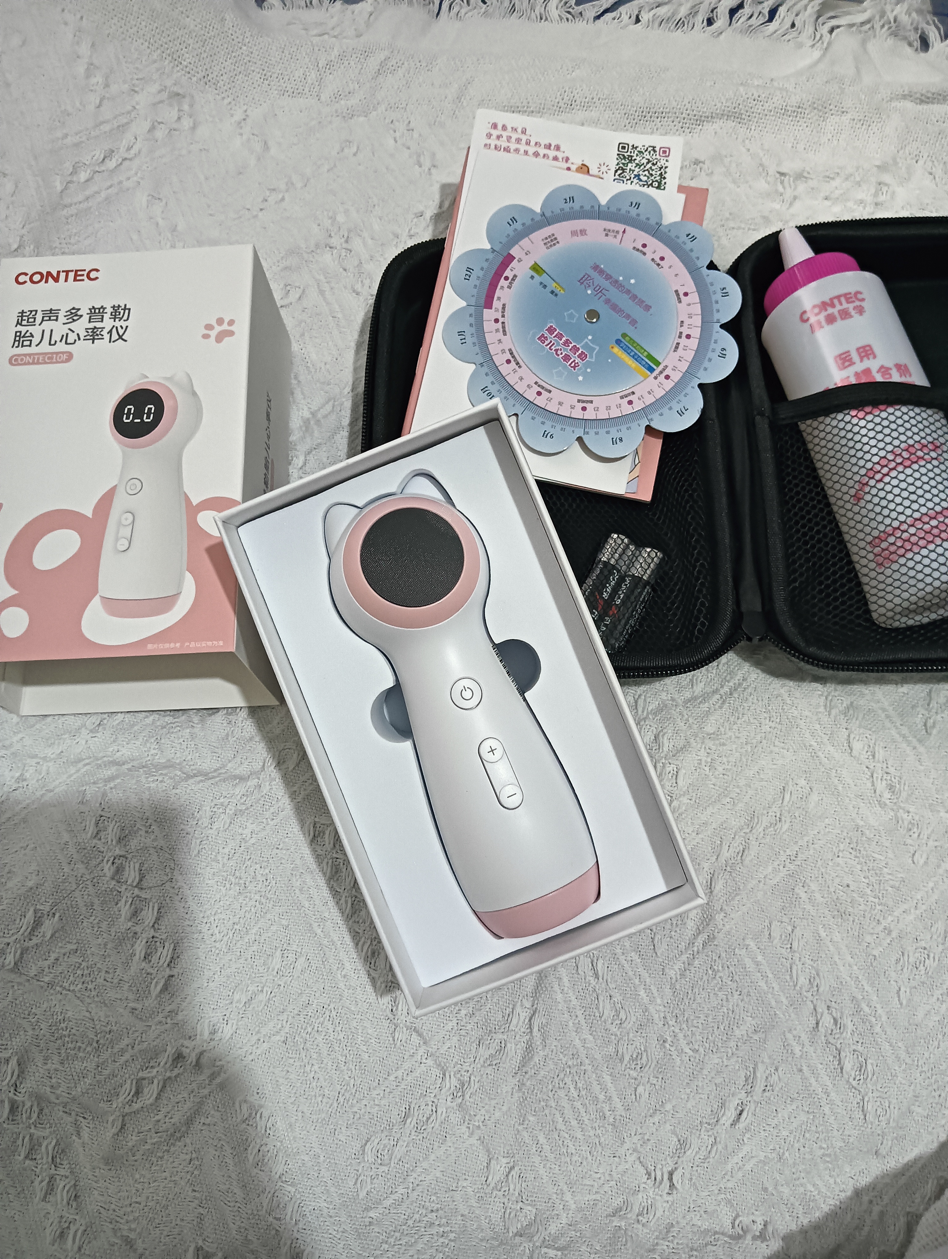 CONTEC康泰胎心监测仪孕妇家用超声多普勒医用胎心仪灵敏探头CONTEC10F 实拍图
