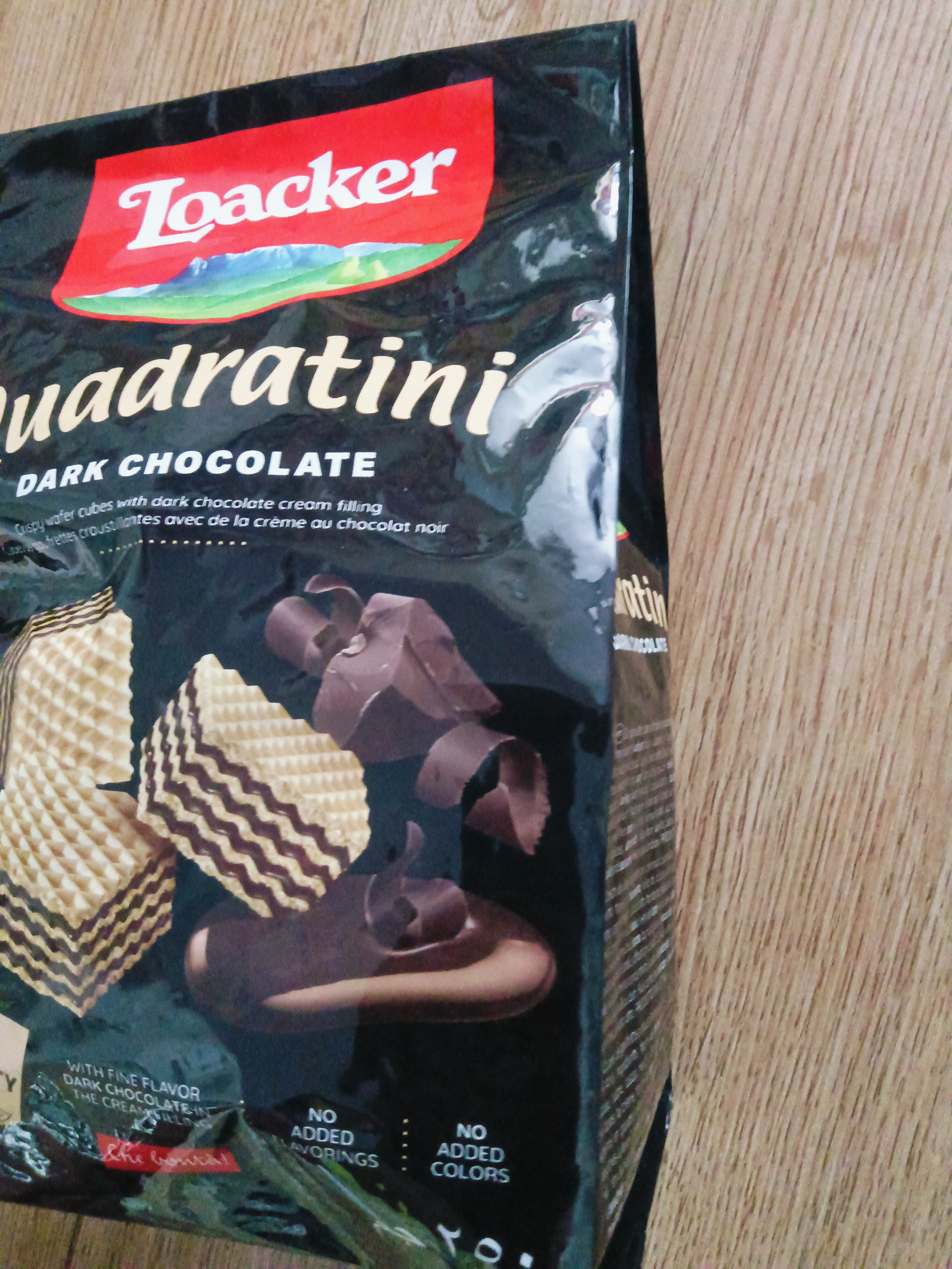 莱家loacker黑巧克力味威化饼干250g进口休闲上班解馋早餐下午茶零食 实拍图
