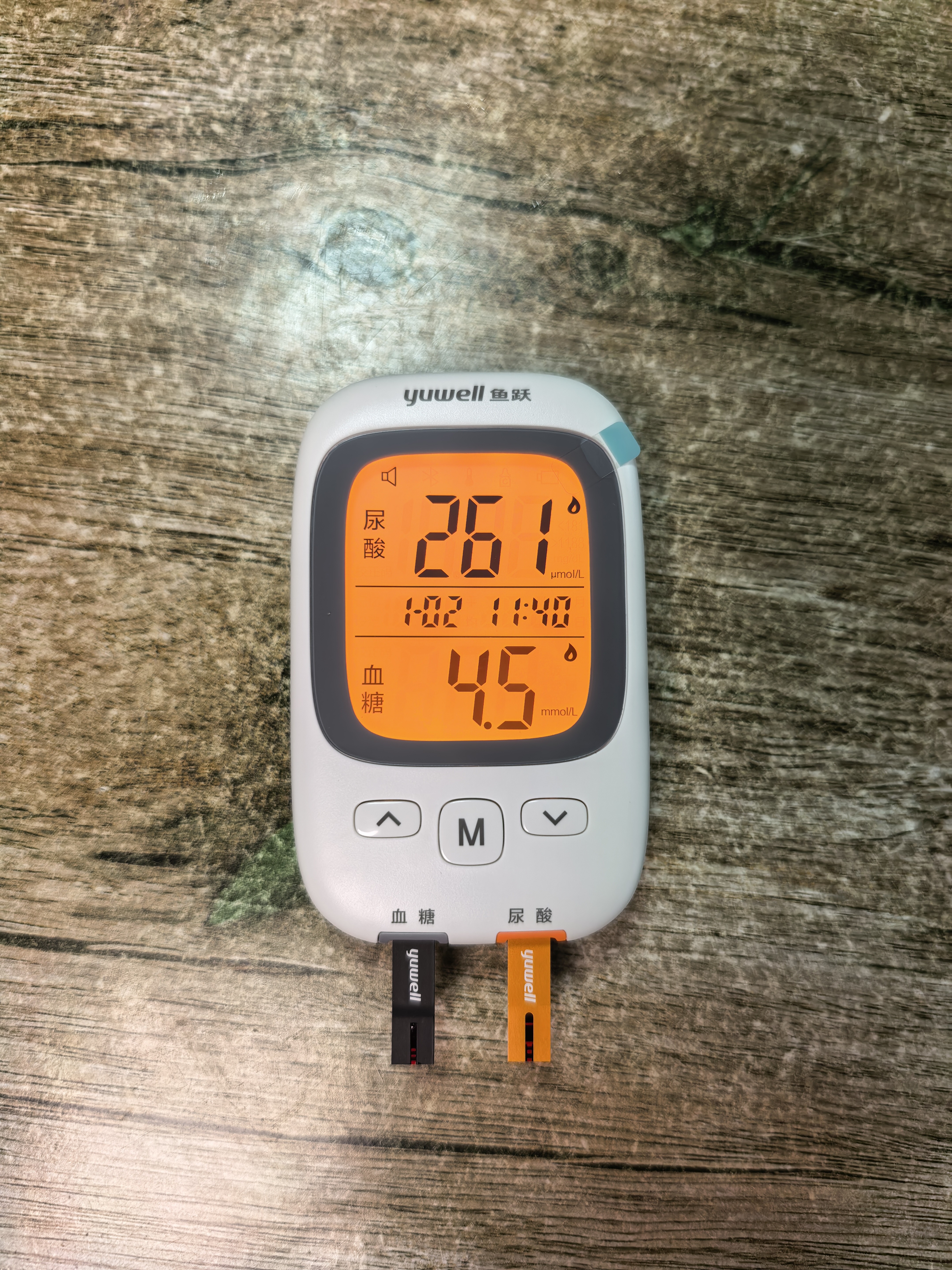 鱼跃（yuwell）GU200血糖尿酸测试仪一体机家用语音背光 仪器+50血糖+50尿酸 实拍图