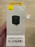 倍思双口充电头USB插座多口充电头5V2A/1A充电器插头 适用iPhone15/14/13华为小米安卓手机iPad平板 黑 实拍图