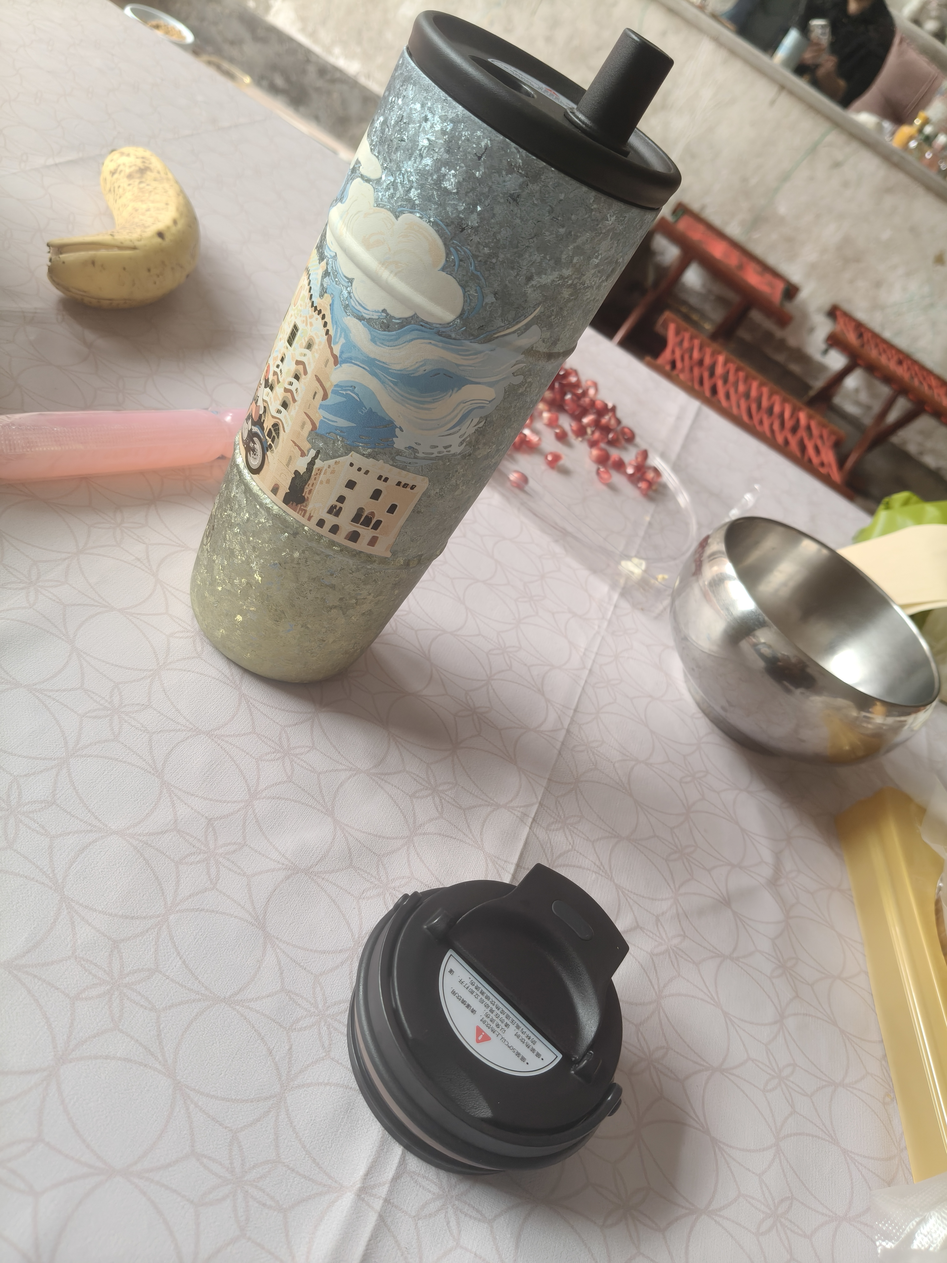 富光·嘉（FU）纯钛保温杯女高颜值双饮咖啡杯高档轻奢水杯送人礼物礼盒装 实拍图