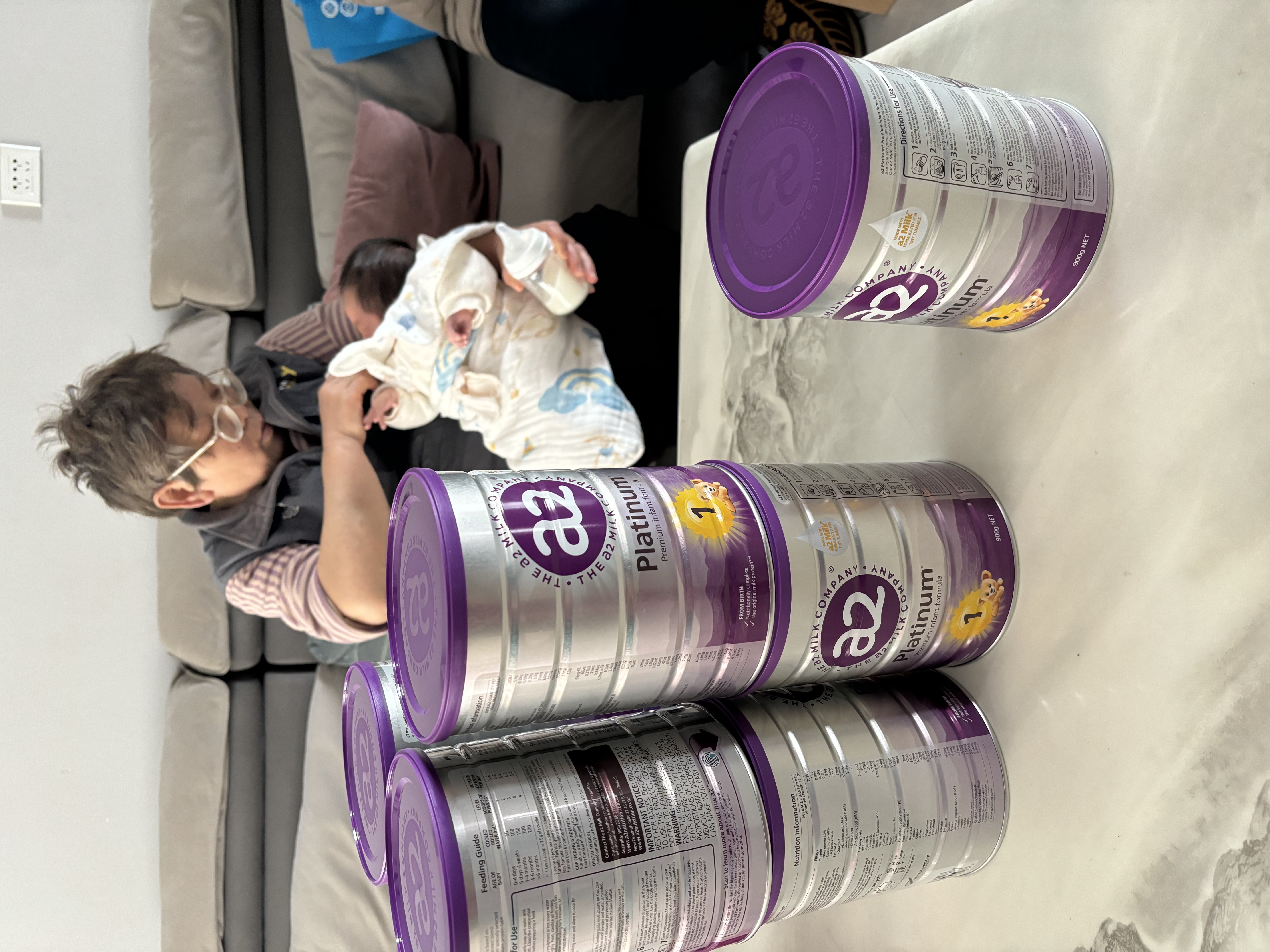 a2紫白金【已检测】较大婴儿配方奶粉2段900g 送洗车服务至高3次 实拍图