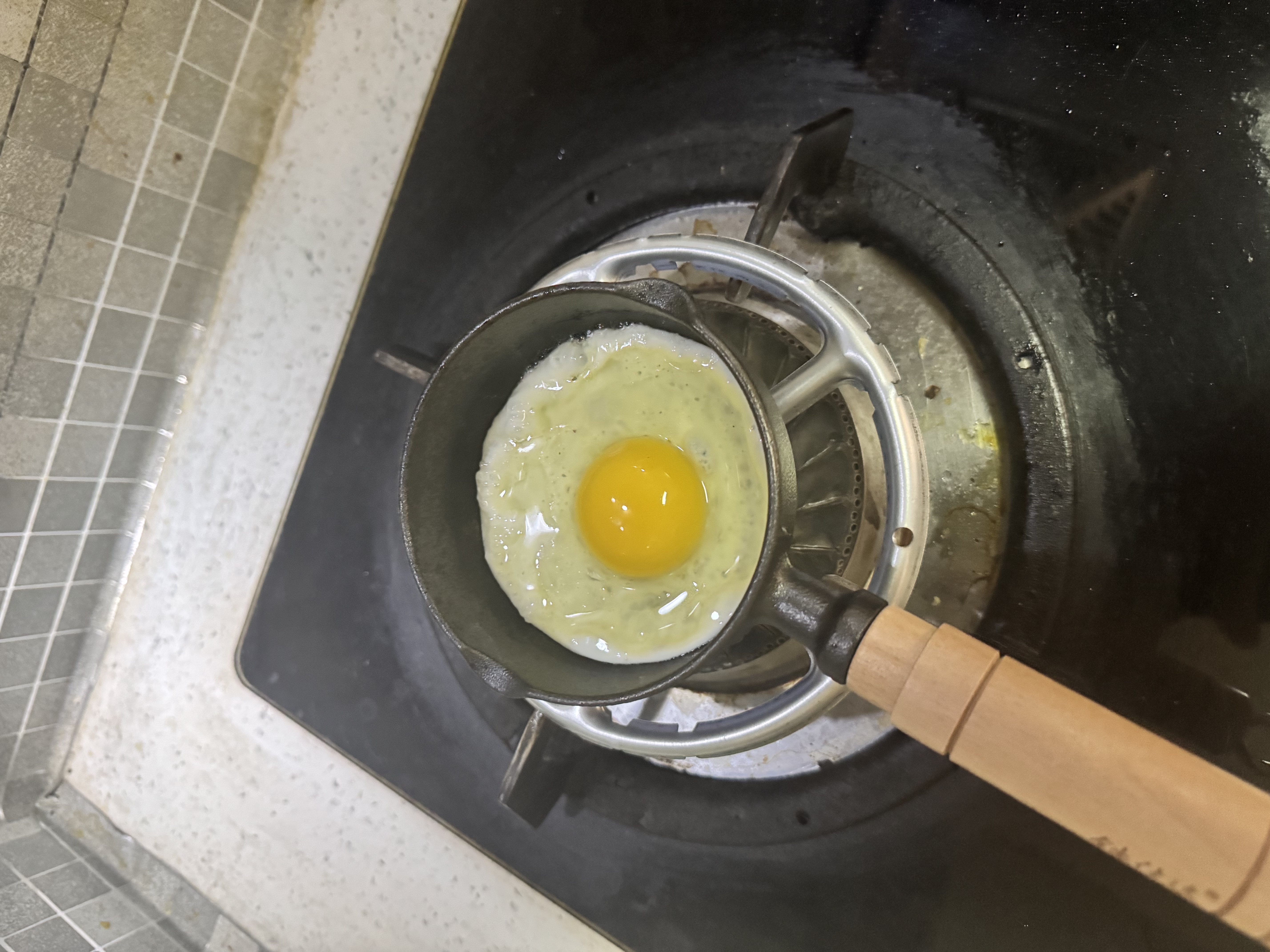 铁仕达（Telssida）铸铁小锅迷你煎蛋锅热油锅呛油锅泼油锅小铁锅蛋饺锅炝油锅平底锅 实拍图