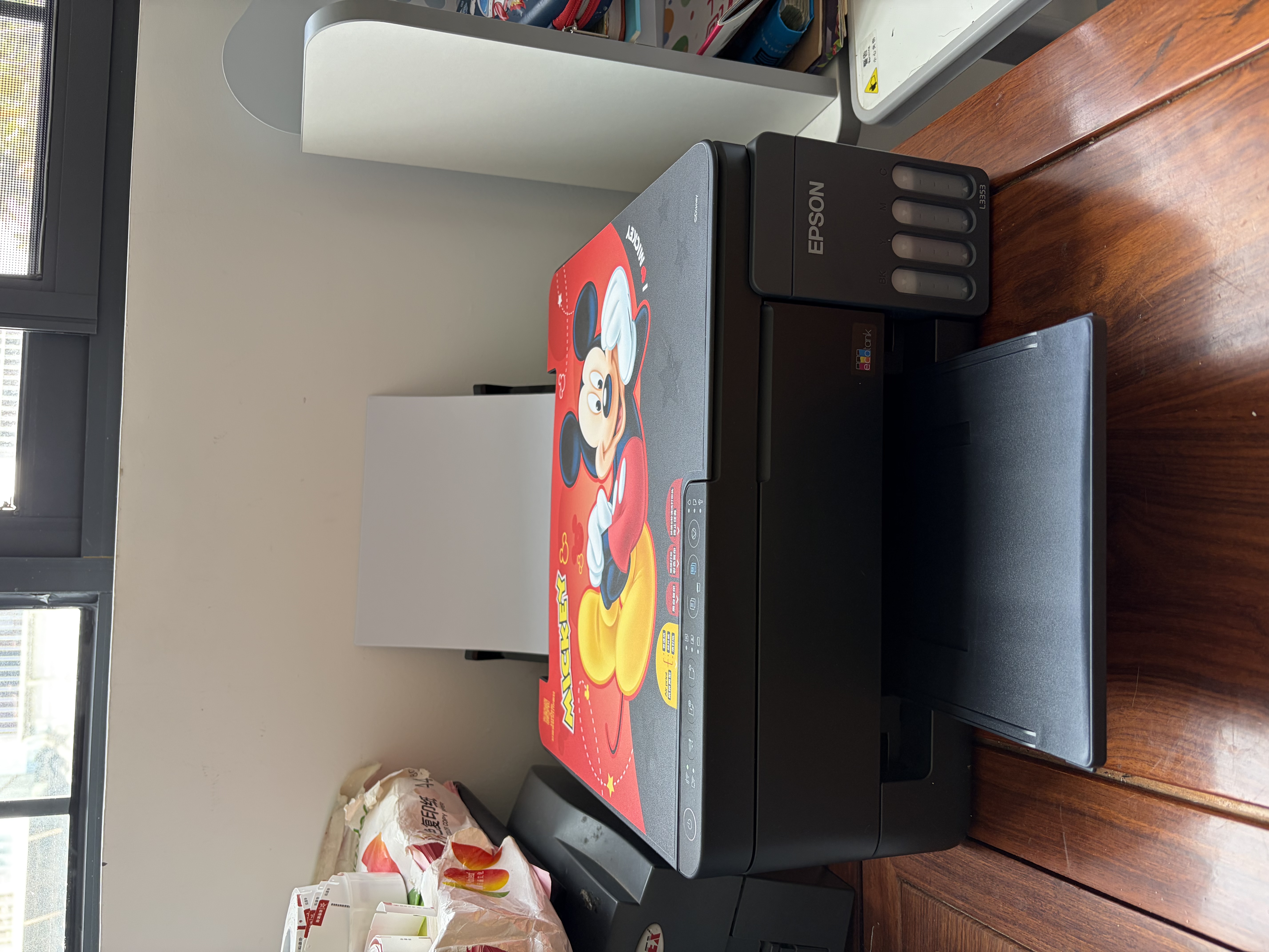 爱普生（EPSON）【6代新品】L3353墨仓式彩色家用AI学习打印机 L3251/L3255升级版(打印复印扫描 微信/无线 黑色） 实拍图