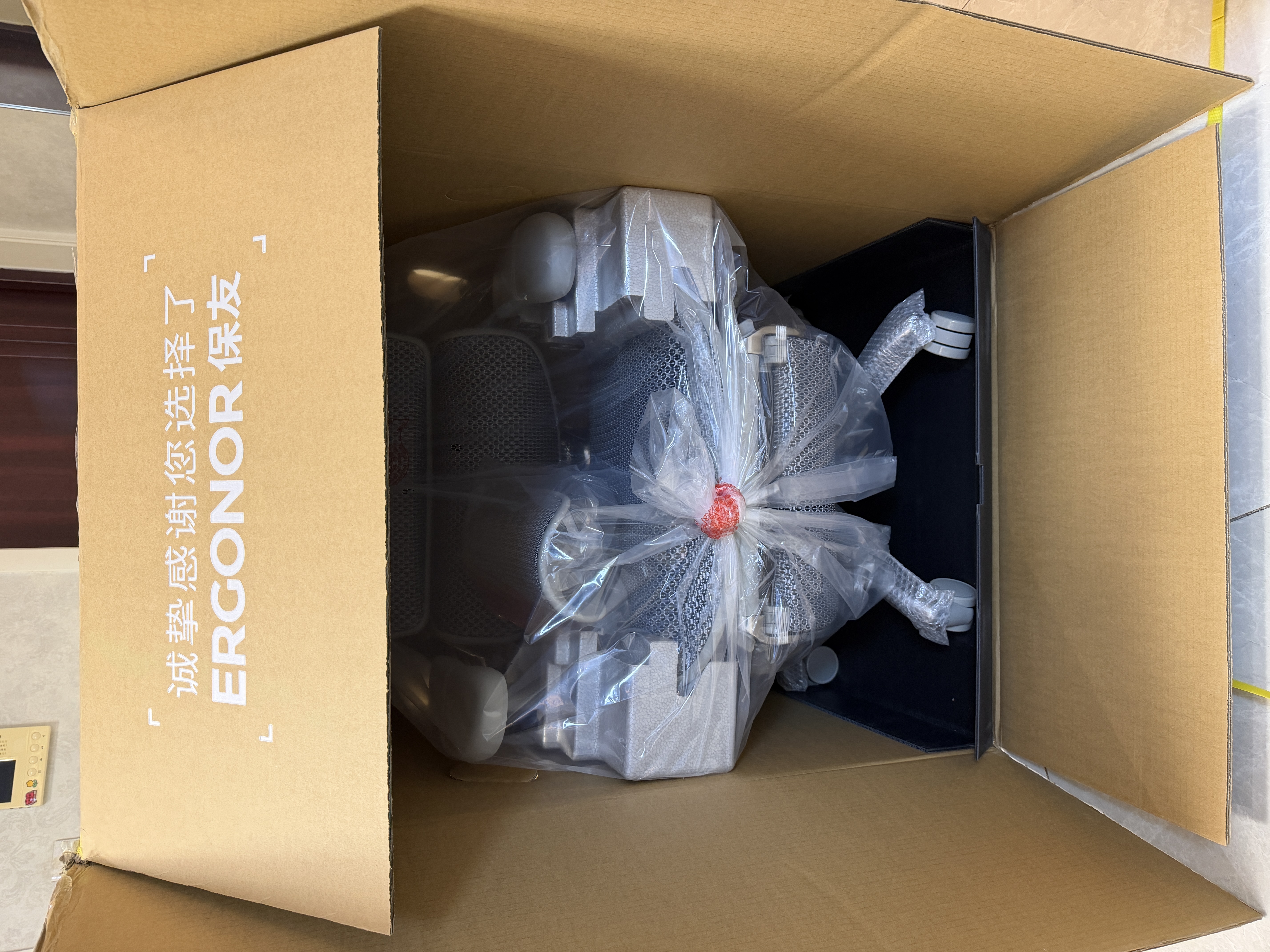 Ergonor保友金豪E2 Pro旗舰人体工学椅 办公椅电脑椅电竞椅 银白+躺舒宝 晒单实拍图