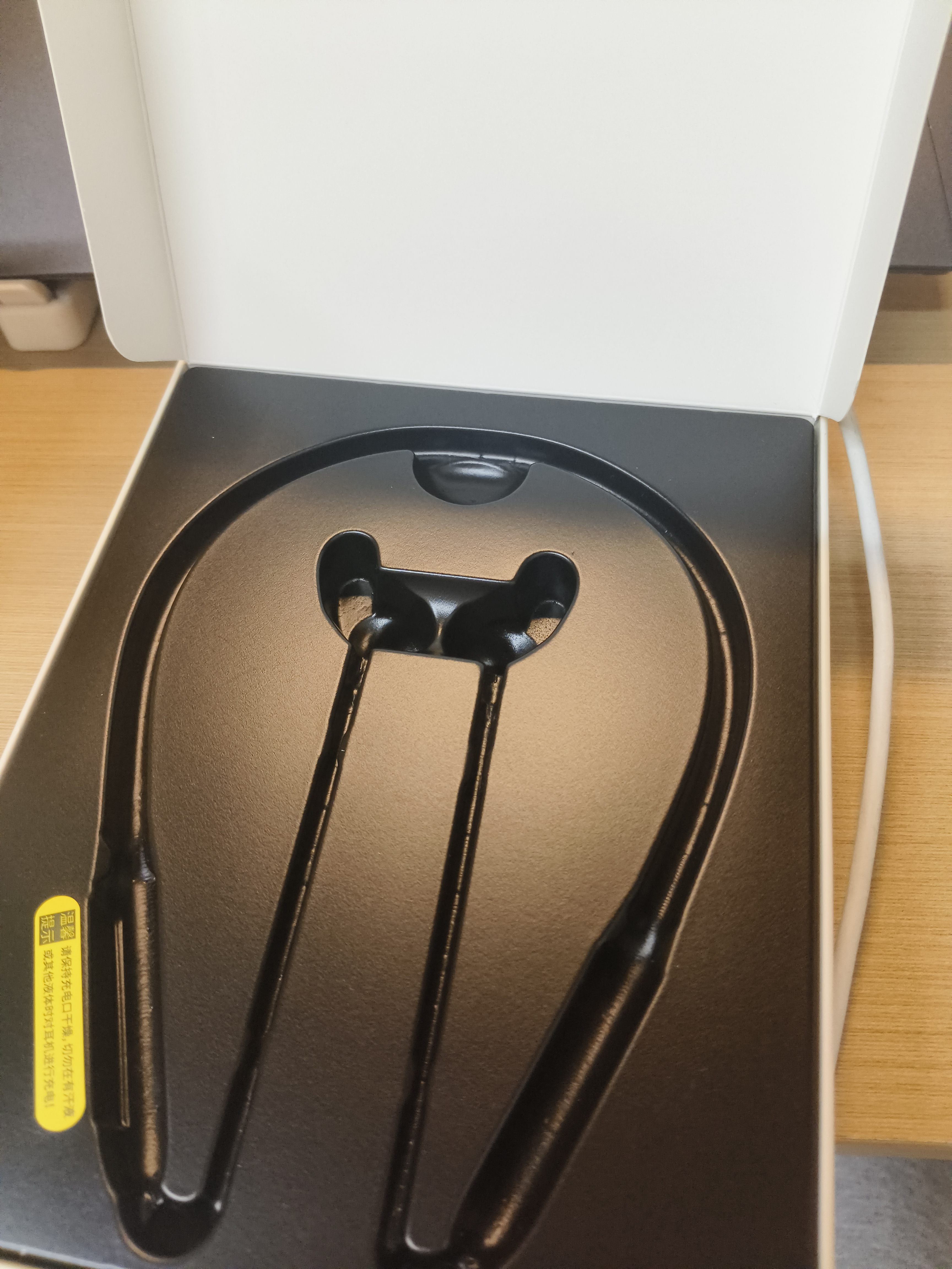 漫步者（EDIFIER）W200BT Free蓝牙无线入耳式挂脖式运动耳机磁吸颈挂耳麦适用oppo苹果华为vivo手机 W200BT Free-金标认-白色 实拍图