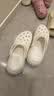 CROCS檀健次同款经典泡芙洞洞鞋|207521 白色-100 40(250mm) 实拍图