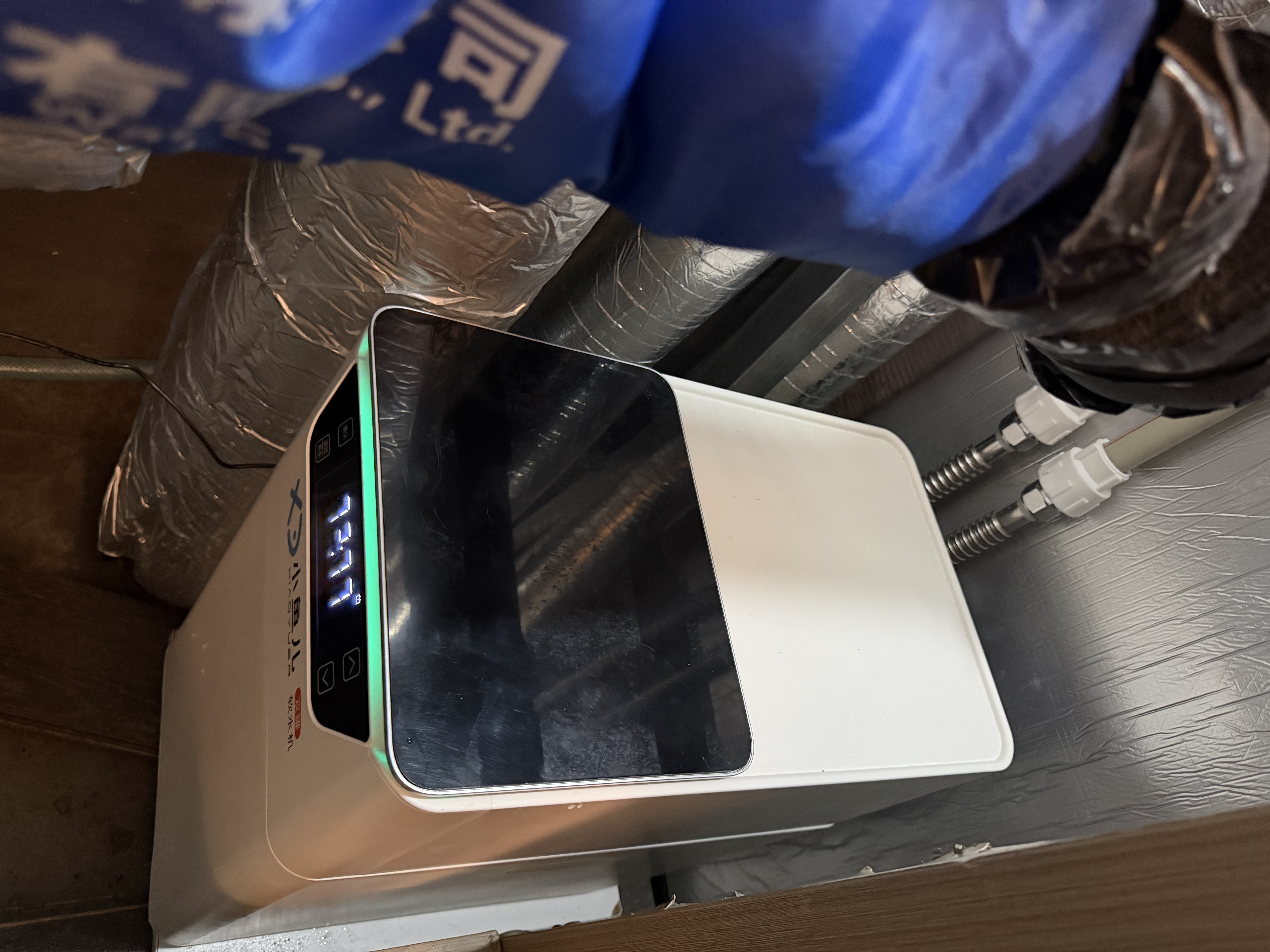 小鱼儿全屋家用软水机厨下双罐2.8吨大流量过滤器中央净水系统设备 RS-1000pro双罐软水机2.8T/h 实拍图