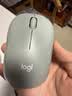 罗技（Logitech）M221 轻音鼠标 无线鼠标 办公鼠标 对称鼠标 带无线微型接收器 薄荷绿 实拍图