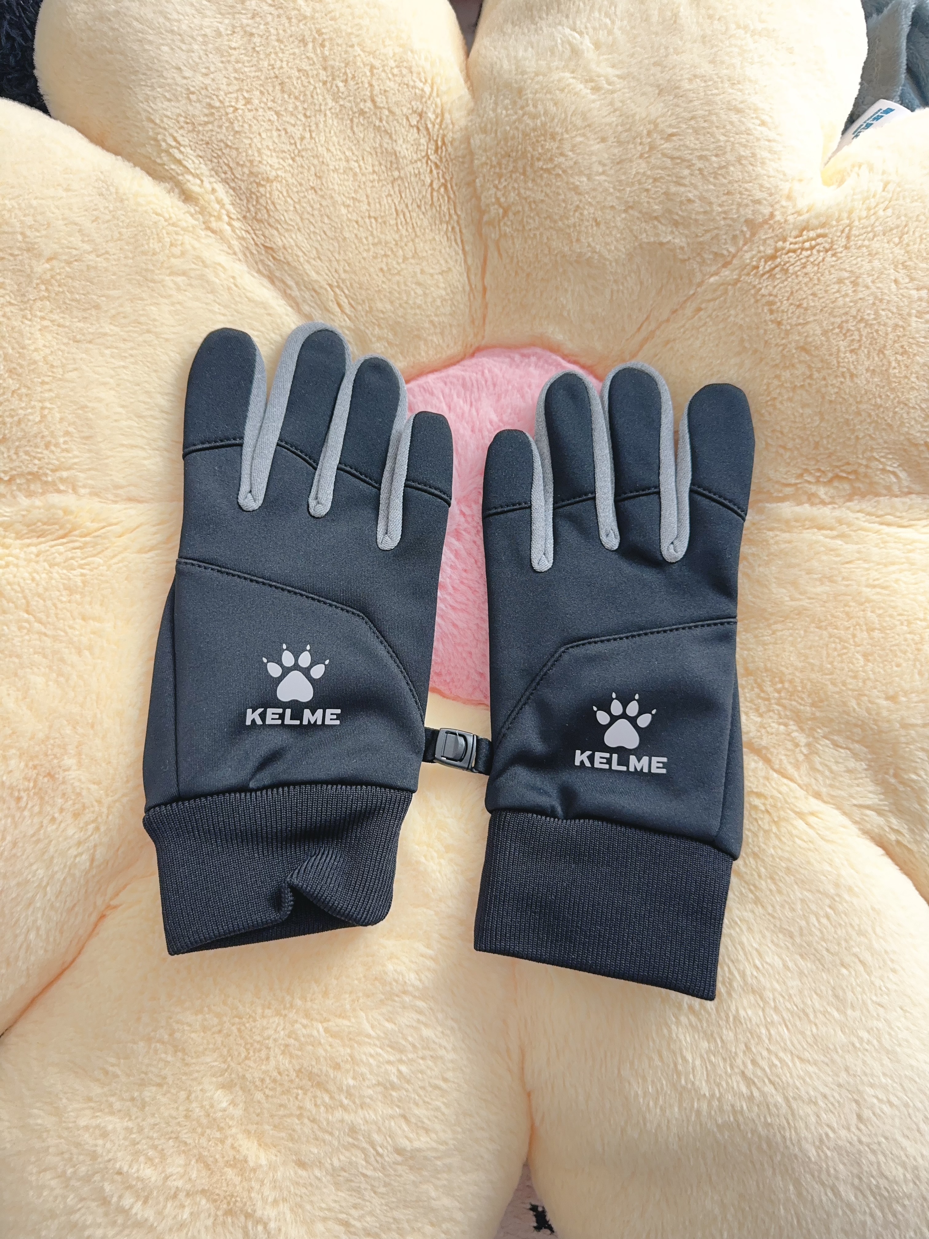 卡尔美（KELME）手套冬季骑行保暖防风电动摩托车跑步户外滑雪男女自行车加绒触屏 实拍图