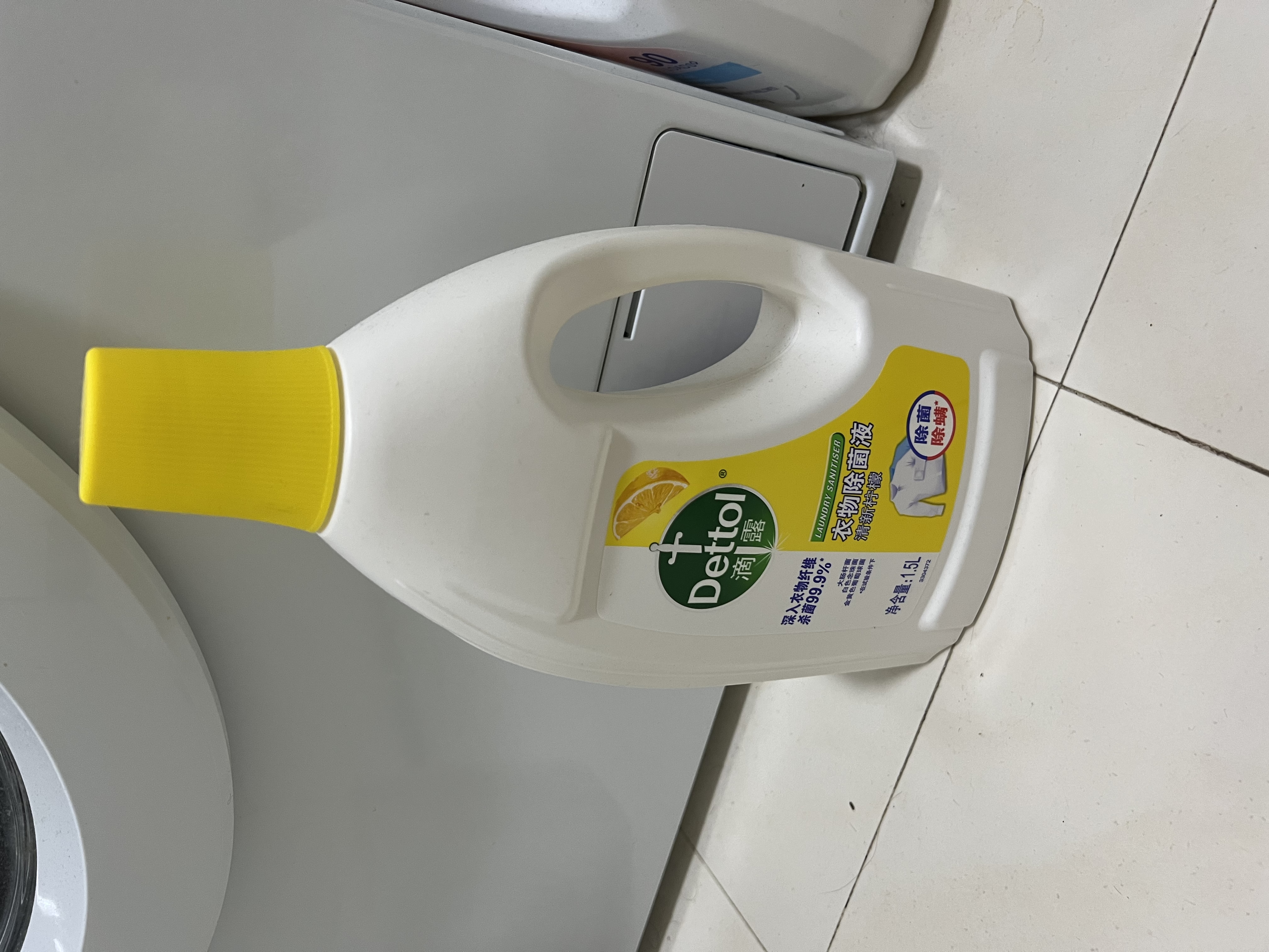 滴露（Dettol）衣物消毒液除菌 柠檬1.5L 99.9%杀菌除螨内衣衣服消毒水 实拍图