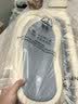 十月结晶婴儿洗澡盆新生儿大号可折叠宝宝无线数显浴盆+浴架雾霾蓝 实拍图