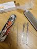广意304不锈钢蟹八件吃蟹工具蟹钳夹蟹勺大闸蟹工具收纳盒6件套GY1600 实拍图