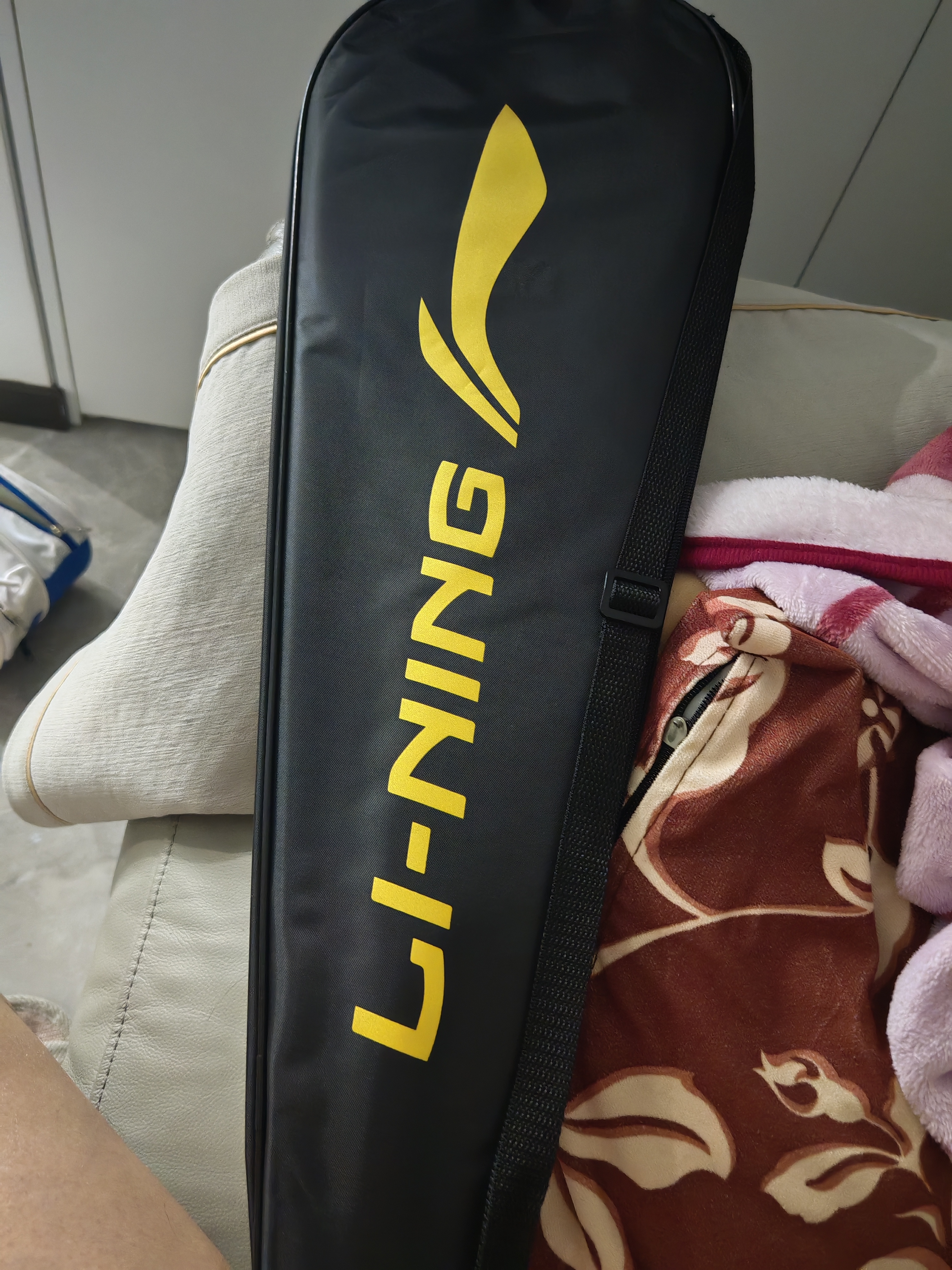 李宁（LI-NING）羽毛球拍新色雷霆小钢炮全碳素碳单拍浅纱绿5U已穿线AYPW013-50 实拍图