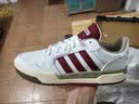 adidas ENTRAP美式校园风运动鞋少年感复古篮球风板鞋阿迪达斯 白色/红色   42 实拍图