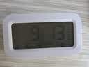 康巴丝（Compas）电子闹钟夜光智能语音报时起床神器闹铃强力叫醒儿童学生床头钟开学必备 2139 白色 儿童节礼物 实拍图