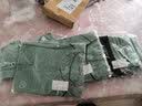 坚乐 瑜伽服女套装夏季速干衣网红运动健身房专业显瘦跑步服高腰长裤 绿色五件套 XXL 实拍图