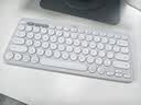 罗技（Logitech）时尚系列K390无线蓝牙键盘 超薄便携  K380升级版 白色 79键 实拍图