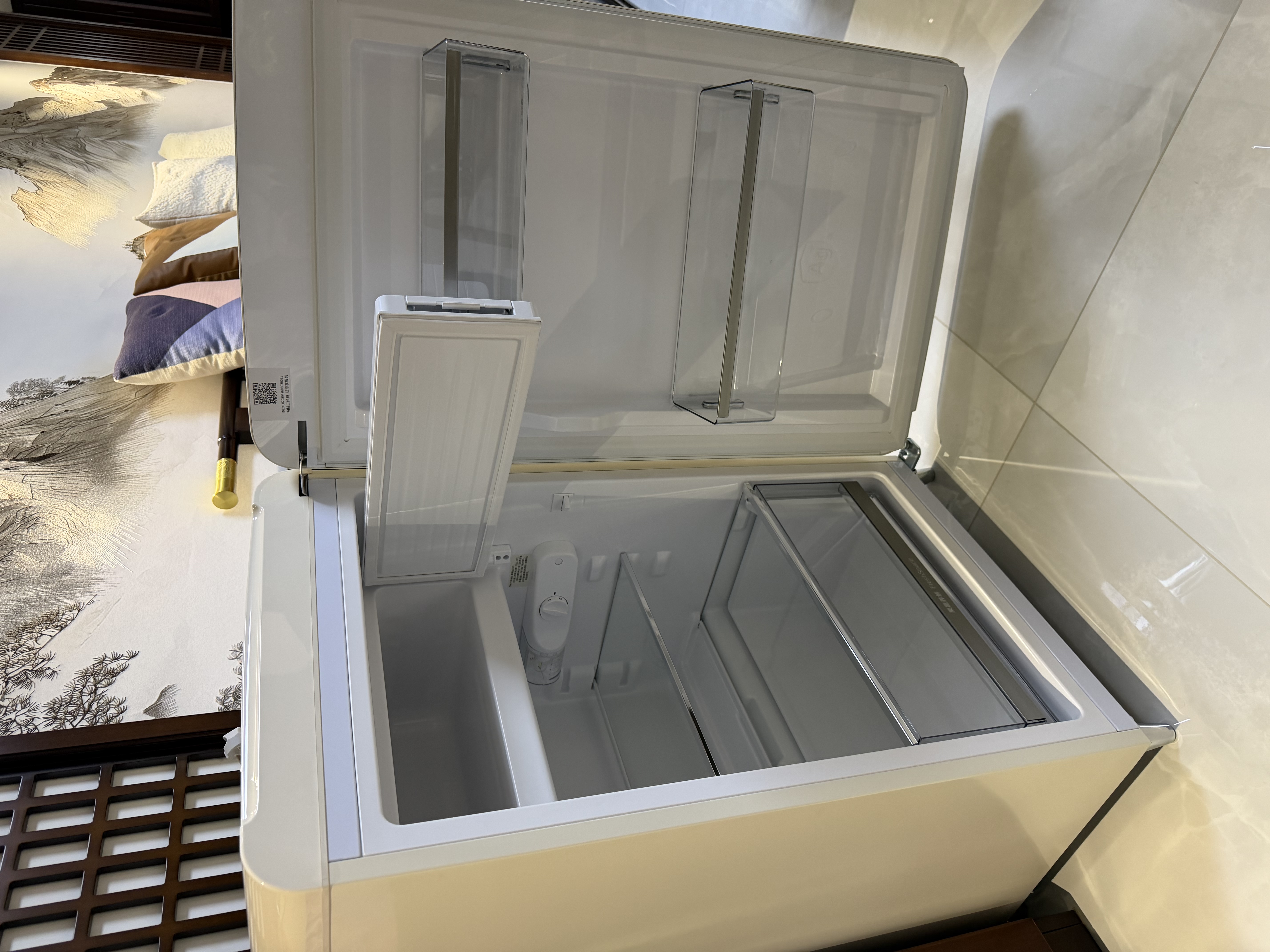 小吉（MINIJ）【新品首发】复古121L单门迷你冰箱小型家用租房宿舍冷藏冷冻121Pro新一级能效BC-JA121FZF02DB 晒单实拍图