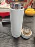 名创优品（MINISO）保温杯大容量女士高颜值316L不锈钢男款便携泡茶学生水杯子雪砂白 实拍图