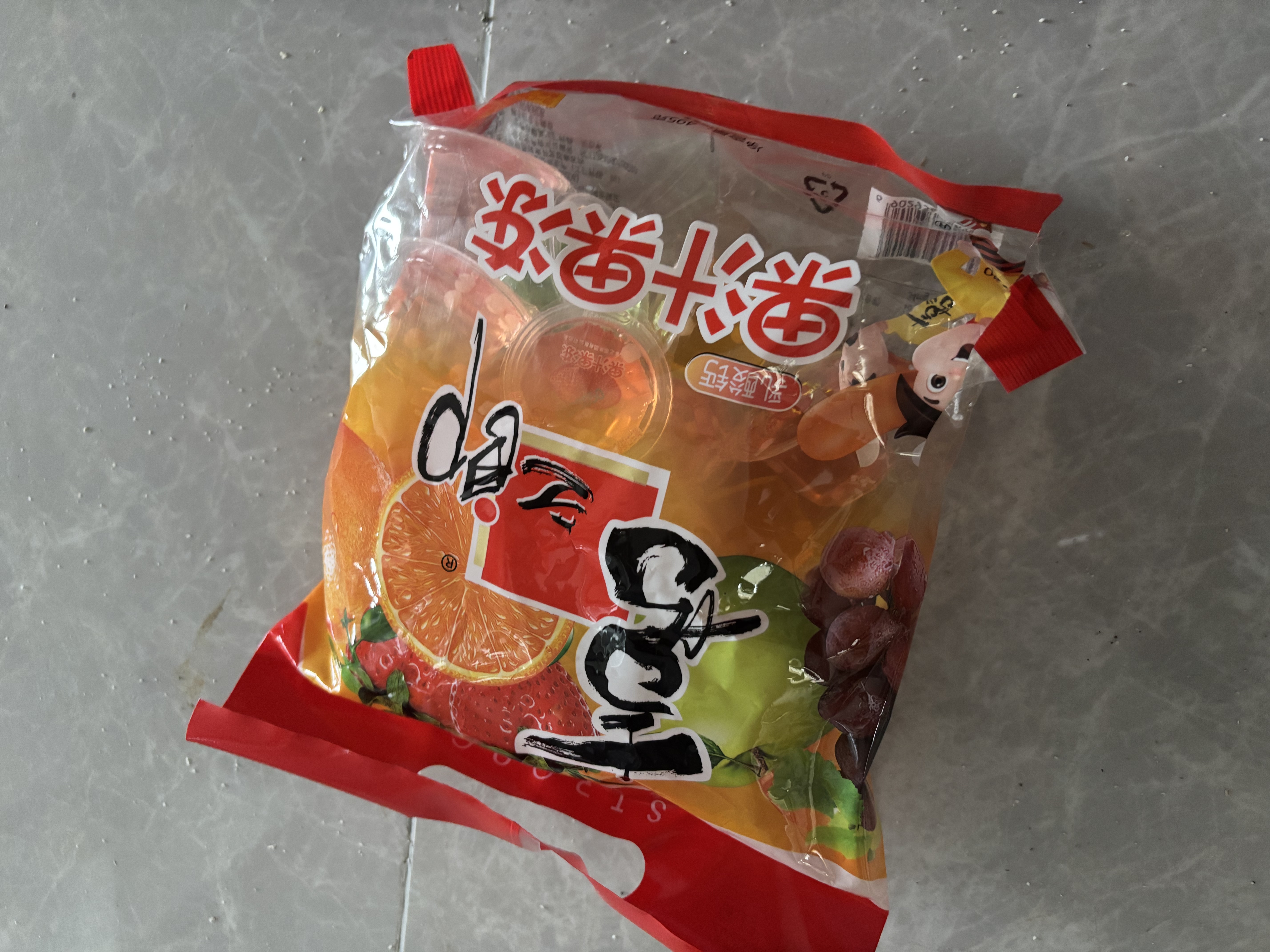 喜之郎什锦果汁果冻495g 实拍图