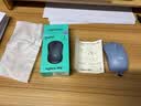 罗技（Logitech）M221 轻音鼠标 无线鼠标 办公鼠标 对称鼠标 带无线微型接收器 雾霭蓝 实拍图
