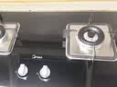 美的（Midea）燃气灶液化气 双灶具 4.8kW家用猛火灶台嵌两用 钢玻面板 可调底盘 二级能效 Q217B-M 实拍图
