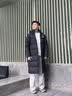 准者（RIGORER）长款羽绒服男2026秋冬新款连帽保暖防风加厚运动户外休闲情侣外套 纯正黑 L (175) 实拍图