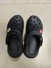 卡骆驰（CROCS）经典泡芙Clog男女一脚蹬懒人沙滩洞洞鞋 黑色 37 实拍图