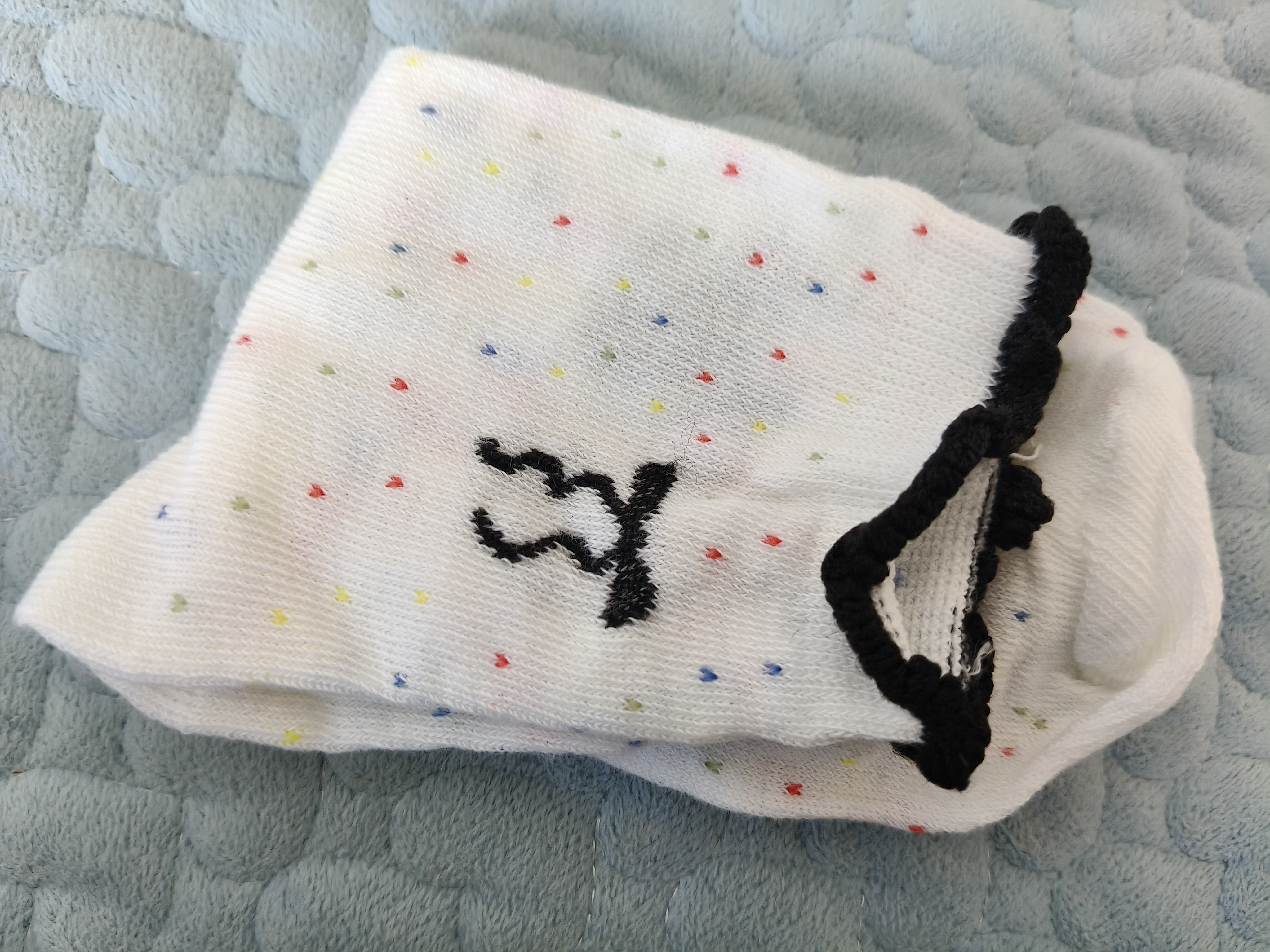 【单双低至1.29】袜子女中筒袜木耳边蝴蝶结点子纱可爱百搭堆堆袜 直播专享(随机颜色) 1双 实拍图