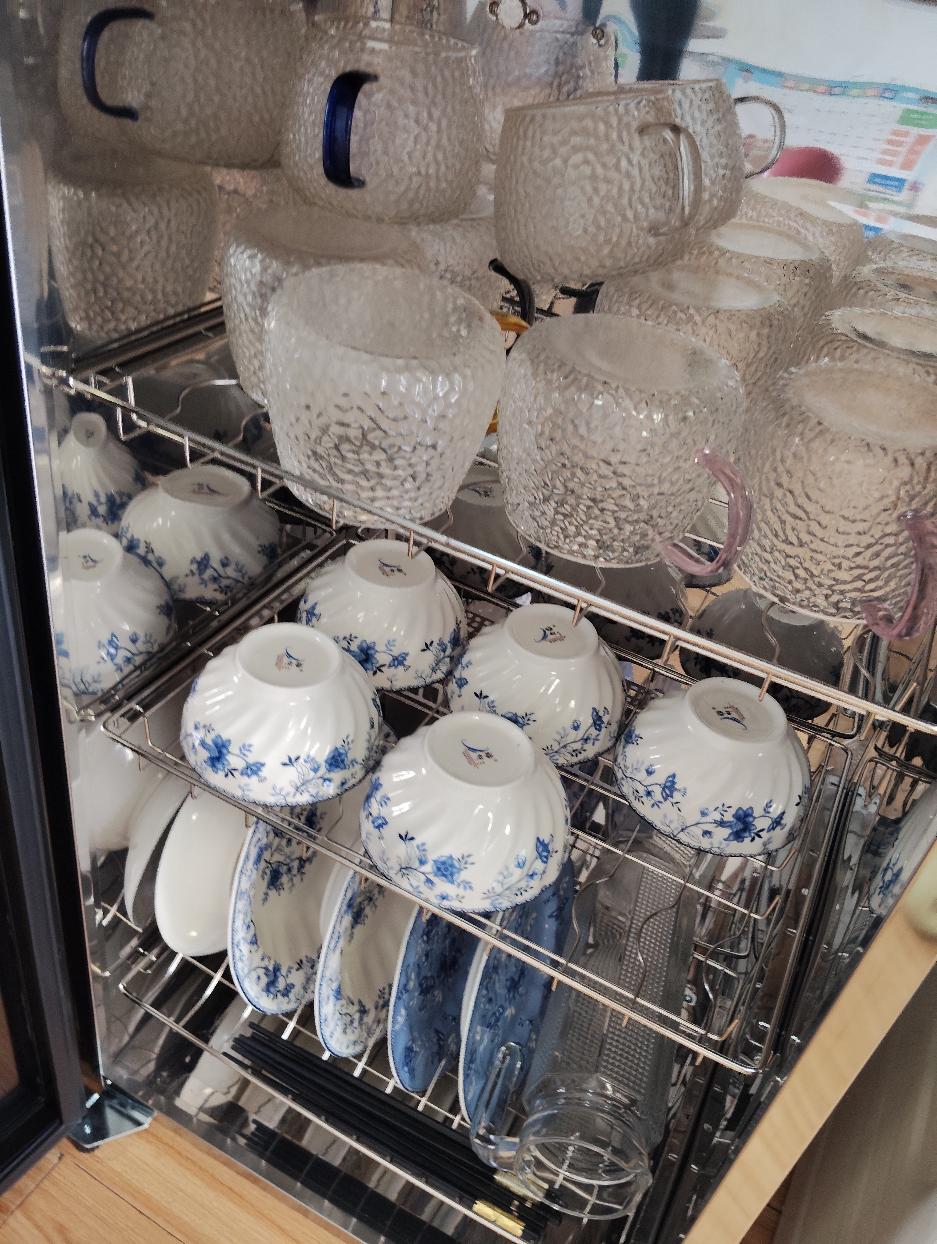 美的（Midea）消毒柜家用立式 二星级双门5层消毒碗柜 家商两用大容量150L 婴儿母婴消毒 150R02 实拍图