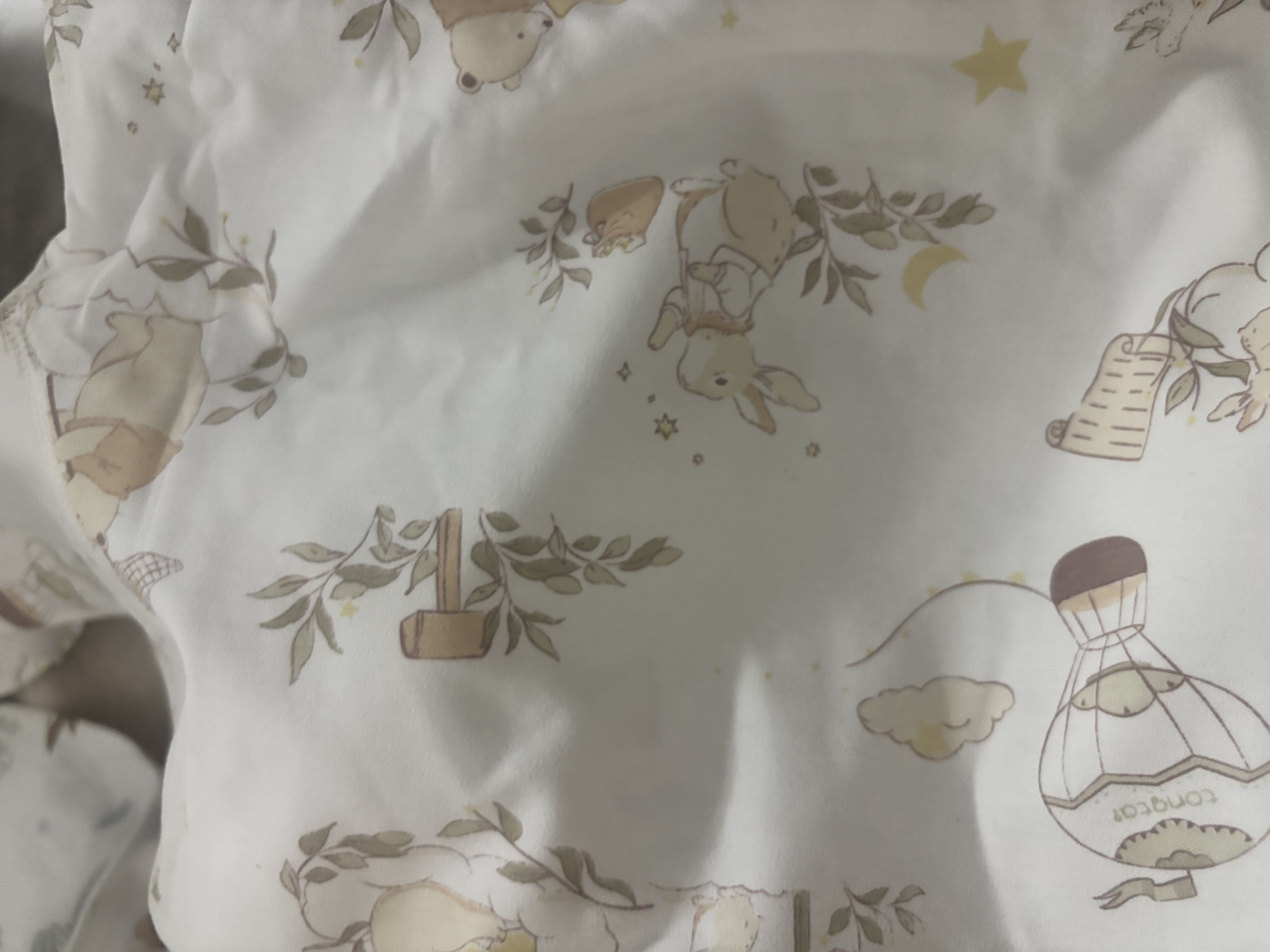 童泰（TONGTAI）宝宝秋衣套装春秋季纯棉婴儿衣服儿童睡衣男童女童秋裤绿色100cm 实拍图