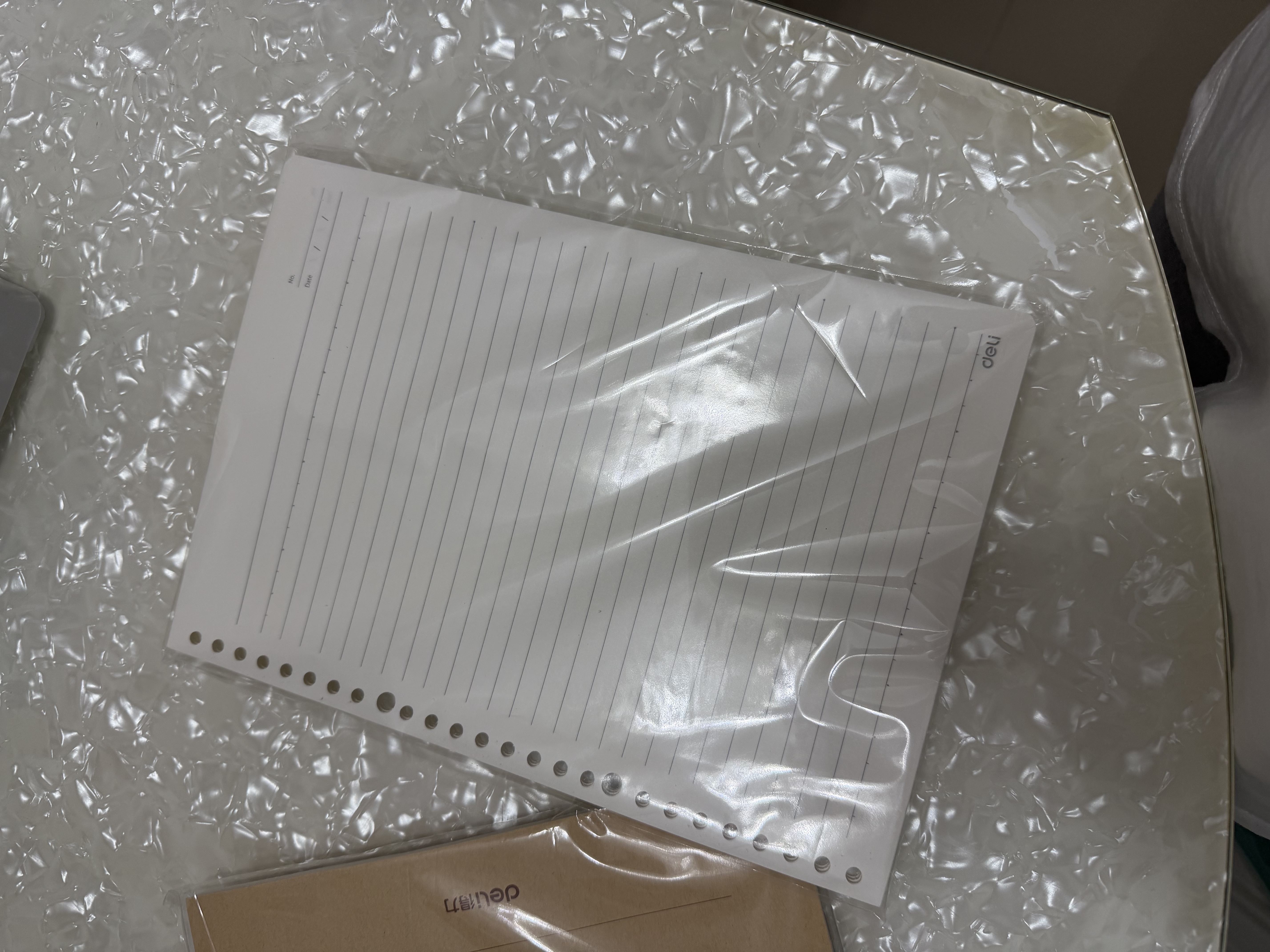 得力（deli）文具B5/60张活页本替芯26孔笔记本子活页纸考研复习作业本横线单本NB560-2 实拍图