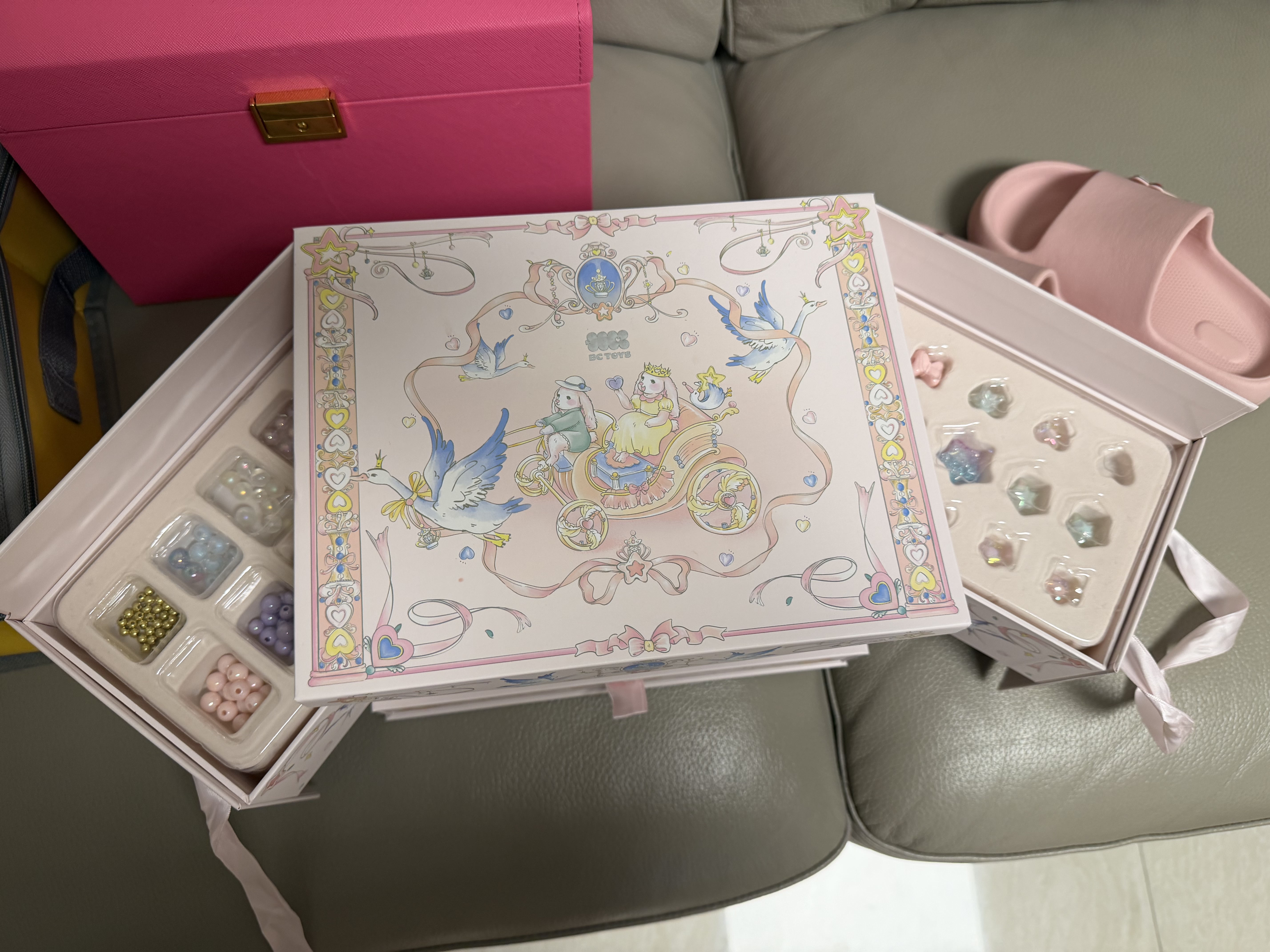 babycare绮想串珠礼盒儿童玩具女孩生日礼物送礼diy手工首饰手链项链8+岁 实拍图