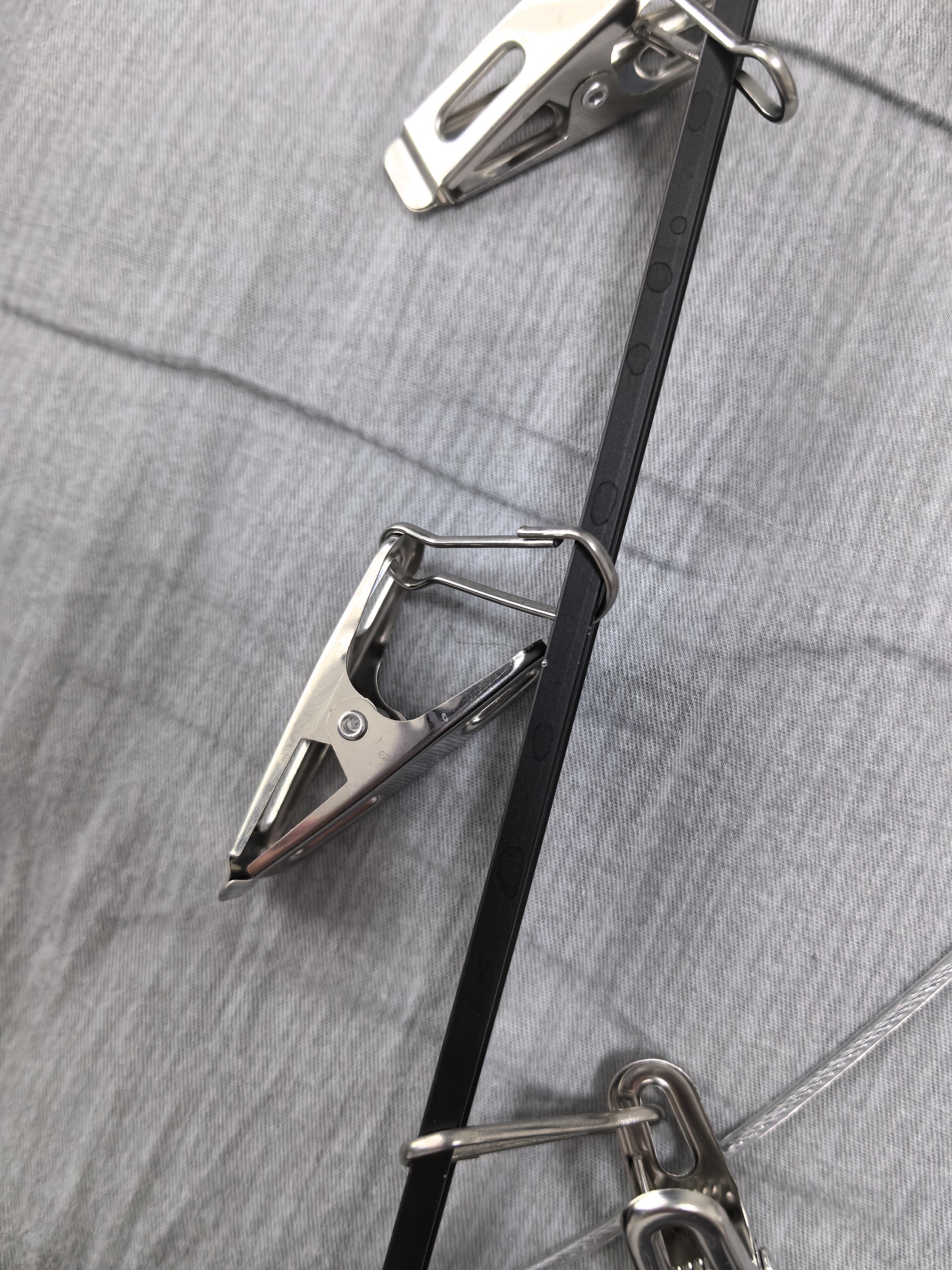 佳帮手晾衣架多夹子晒袜子神器铝合金晾晒架阳台家用多功能晒内衣夹26夹 实拍图