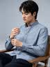 京东京造【纯棉牛津纺】男士休闲衬衫长袖衬衫2026春秋新款灰蓝色 41 实拍图
