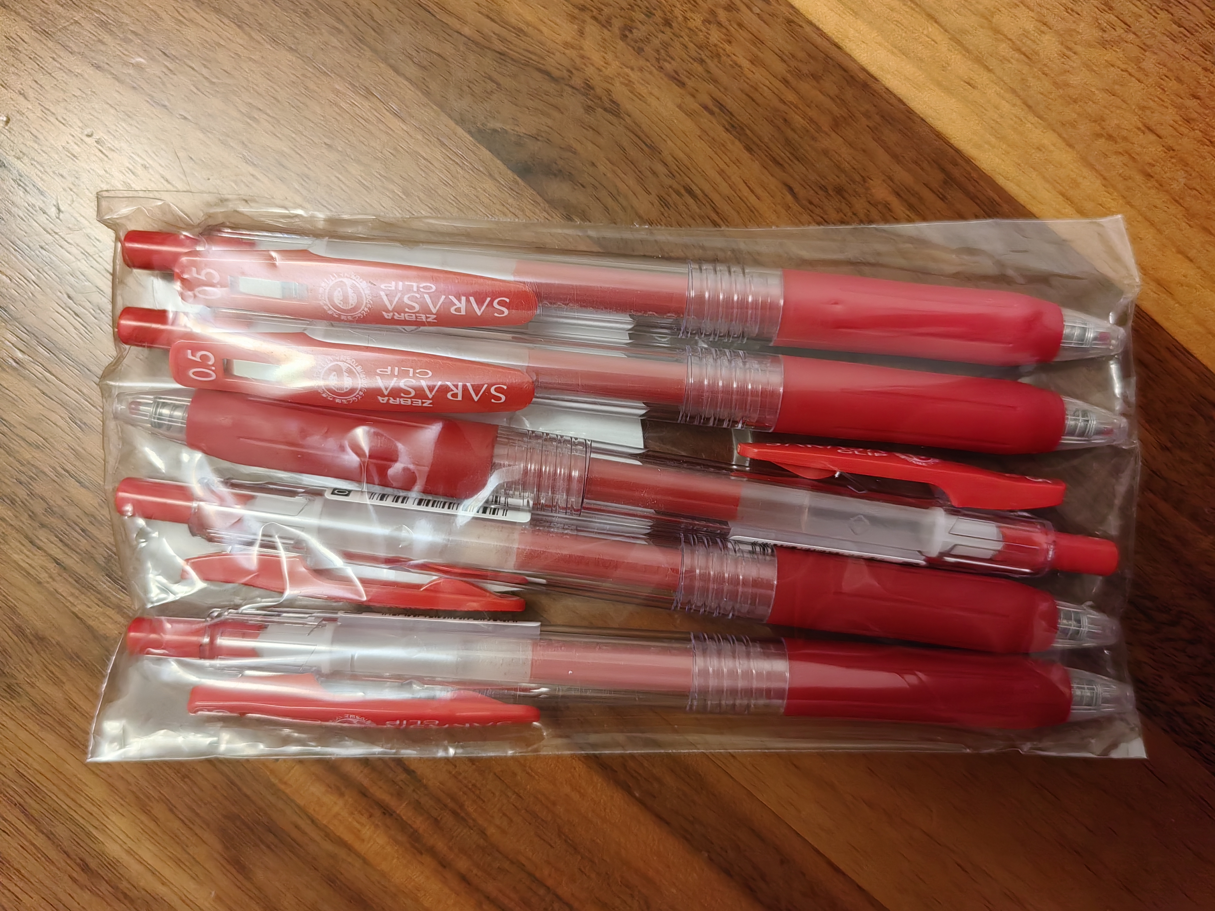 斑马牌（ZEBRA）【热门商品】JJ15按动红色中性笔0.5mm签字笔商务水笔学生练字考试刷题笔学习办公文具套装5支 实拍图