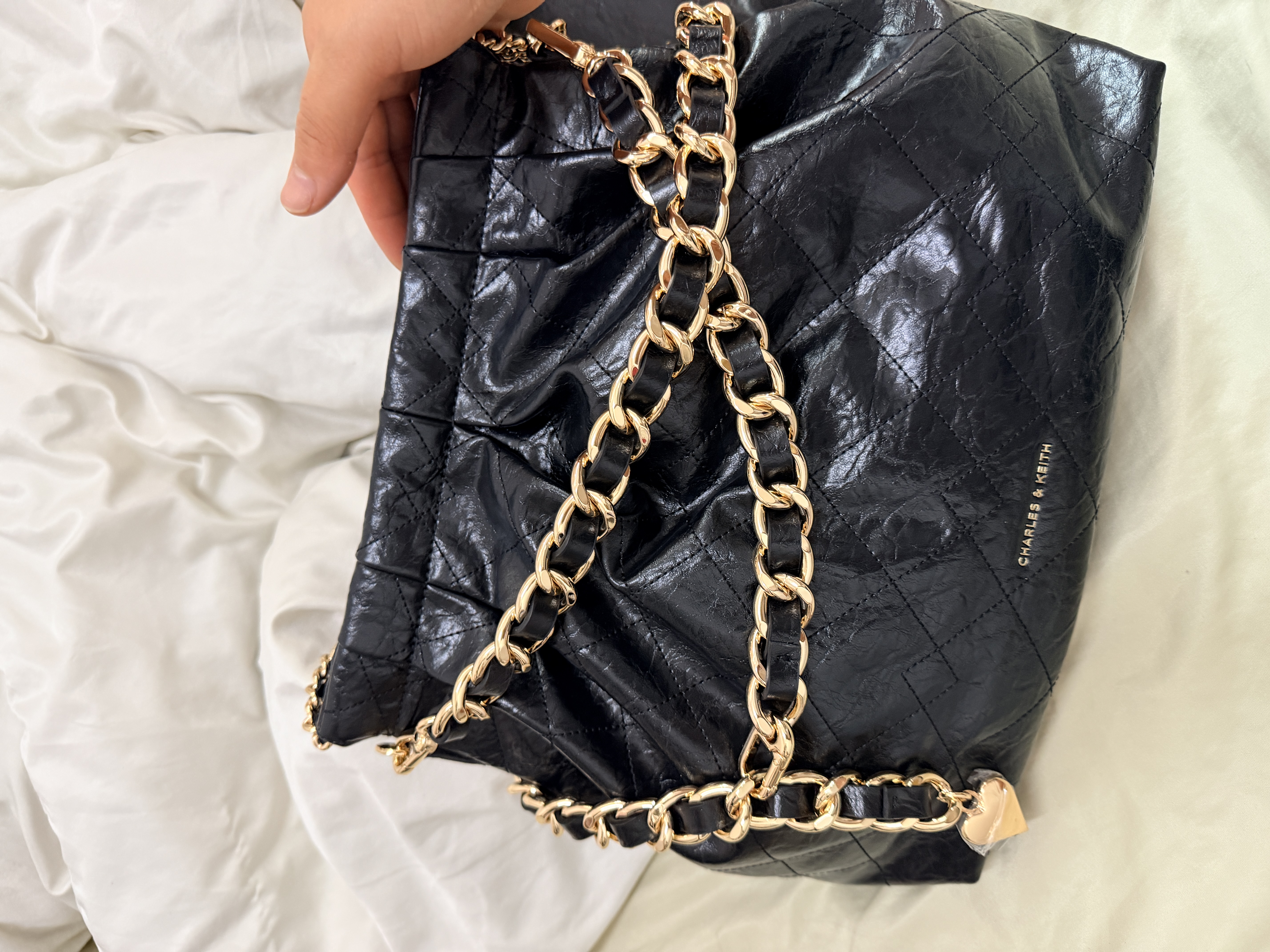 CHARLES&KEITH子母链条大容量流浪包单肩包包女包生日礼物送女友CK2-40671449 实拍图