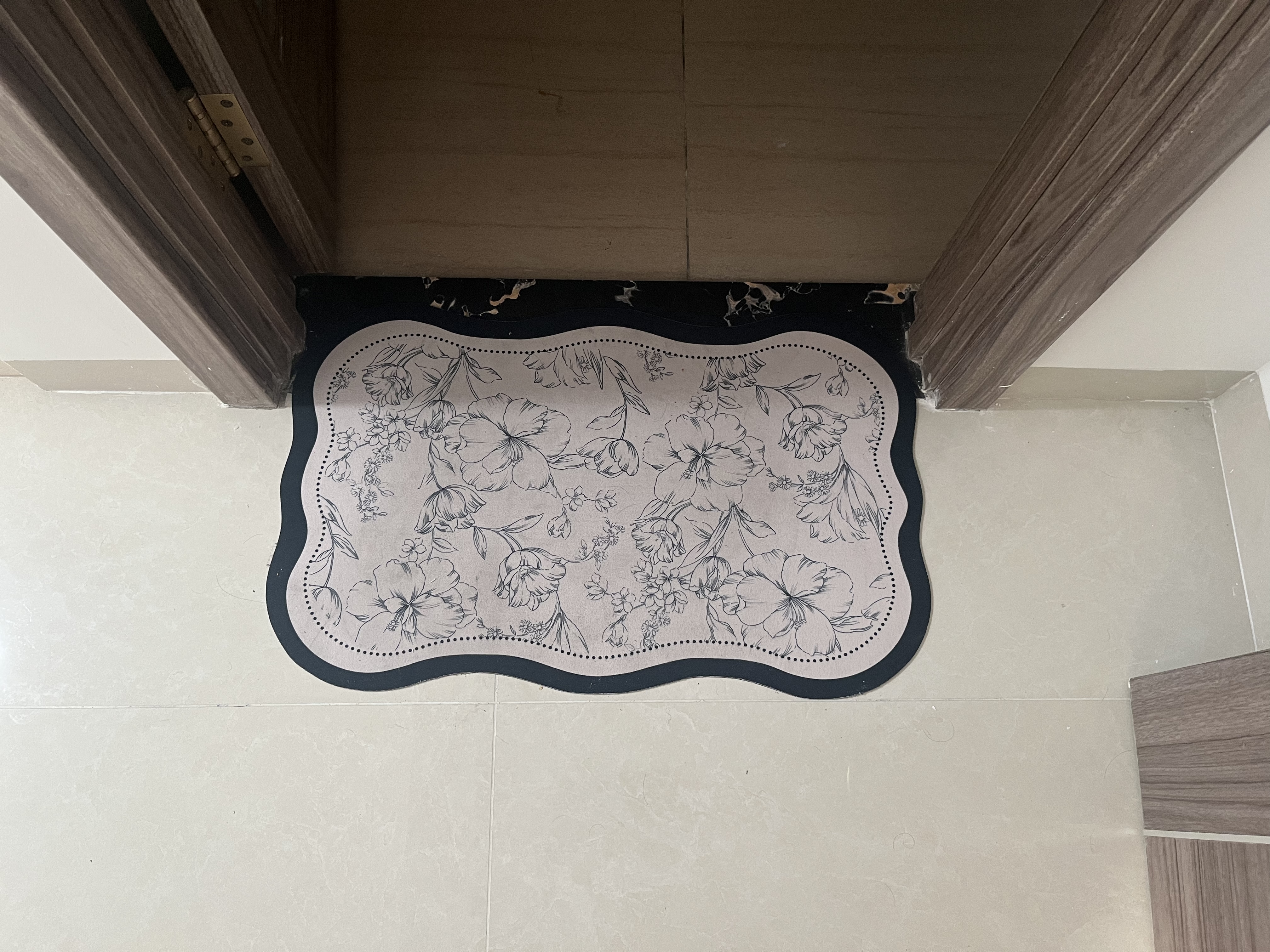 简美家浴室防滑地垫吸水垫卫生间厕所门口速干垫脚垫卫浴家用45*70cm 实拍图