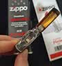 ZIPPO打火机之宝防风煤油黑裂漆-经典商标 生日礼物送男友 含油礼盒 实拍图