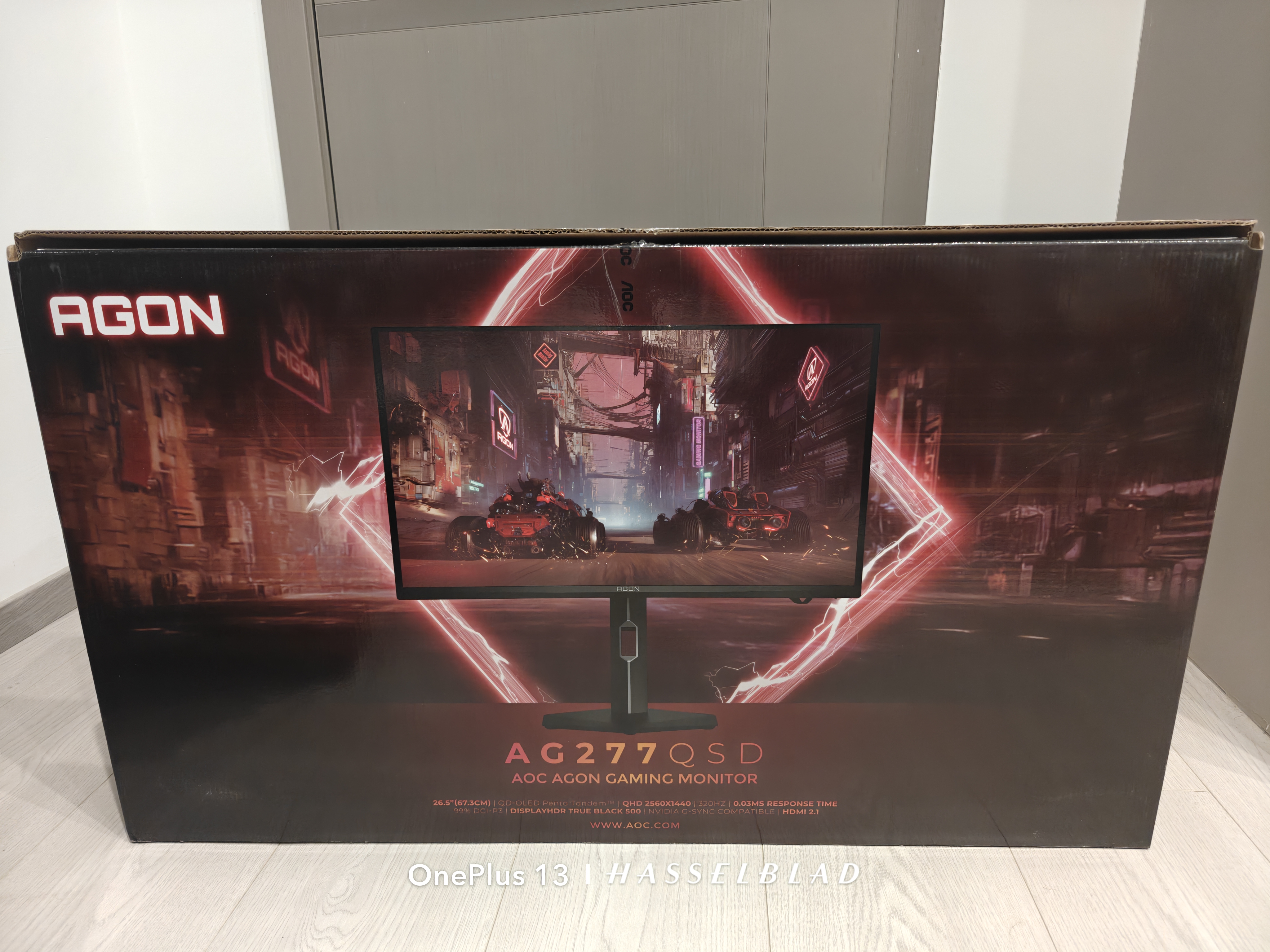 AOC爱攻昊天27英寸2K OLED 320Hz五层堆叠 BlackAR镜面抗反抗眩 色准王HDR500电竞显示器AG277QSD 实拍图