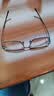 依视路（ESSILOR） 钻晶系列高清耐磨防蓝光近视超薄镜片专业配度数眼镜架男女镜框 钛+金属-全框-4004BK-黑色 镜框+依视路A4防蓝光1.56现片 实拍图