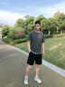 花花公子【两件套】短袖t恤男士套装衣服短裤子休闲裤五分裤夏季半袖男装T 灰色 XL 实拍图