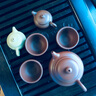 宏中 宜兴原矿紫砂杯手工 功夫茶具小茶杯情侣杯 品茗杯主人单杯 朱泥-功夫品茗小杯25cc-3个39 实拍图